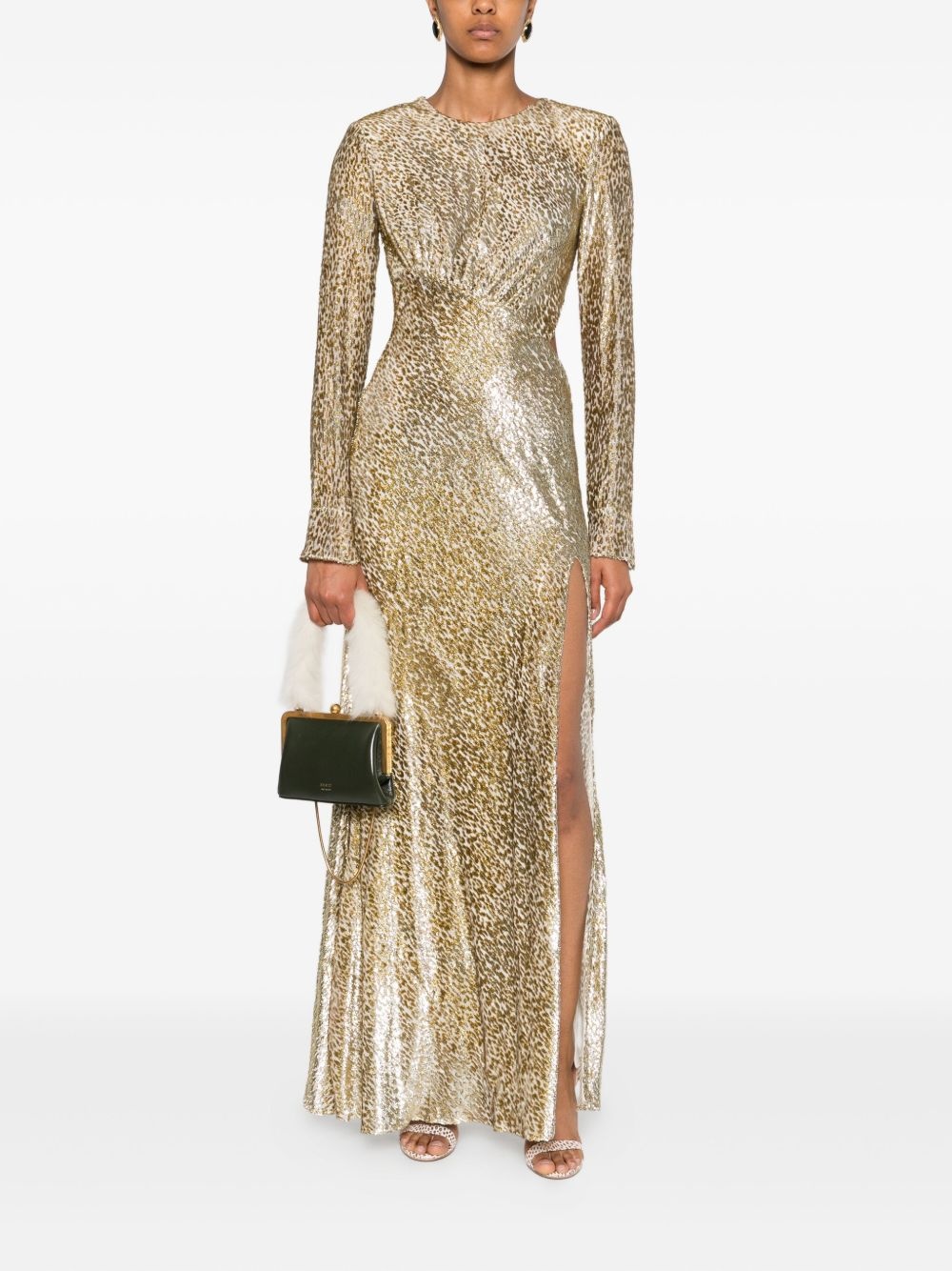 long-sleeved maxi dress - 2
