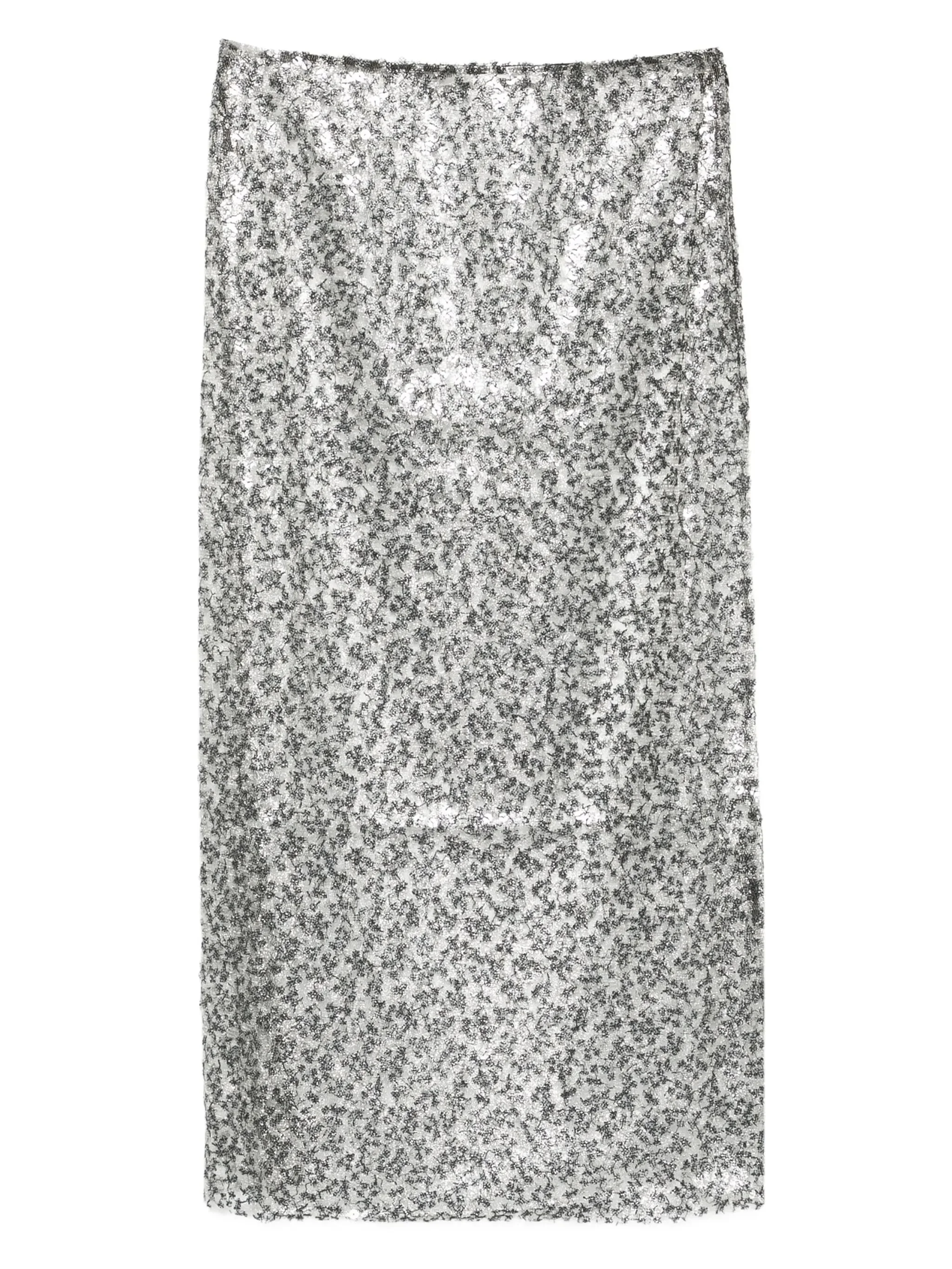 sequinned midi skirt - 1