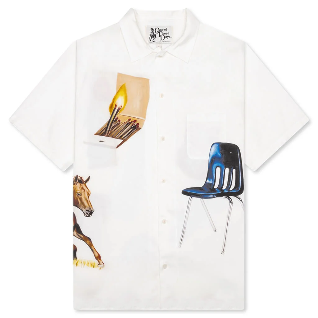 I NEVER BELIEVED IN MUCH, BUT I BELIEVE IN YOU CAMP SHIRT - IVORY - 1