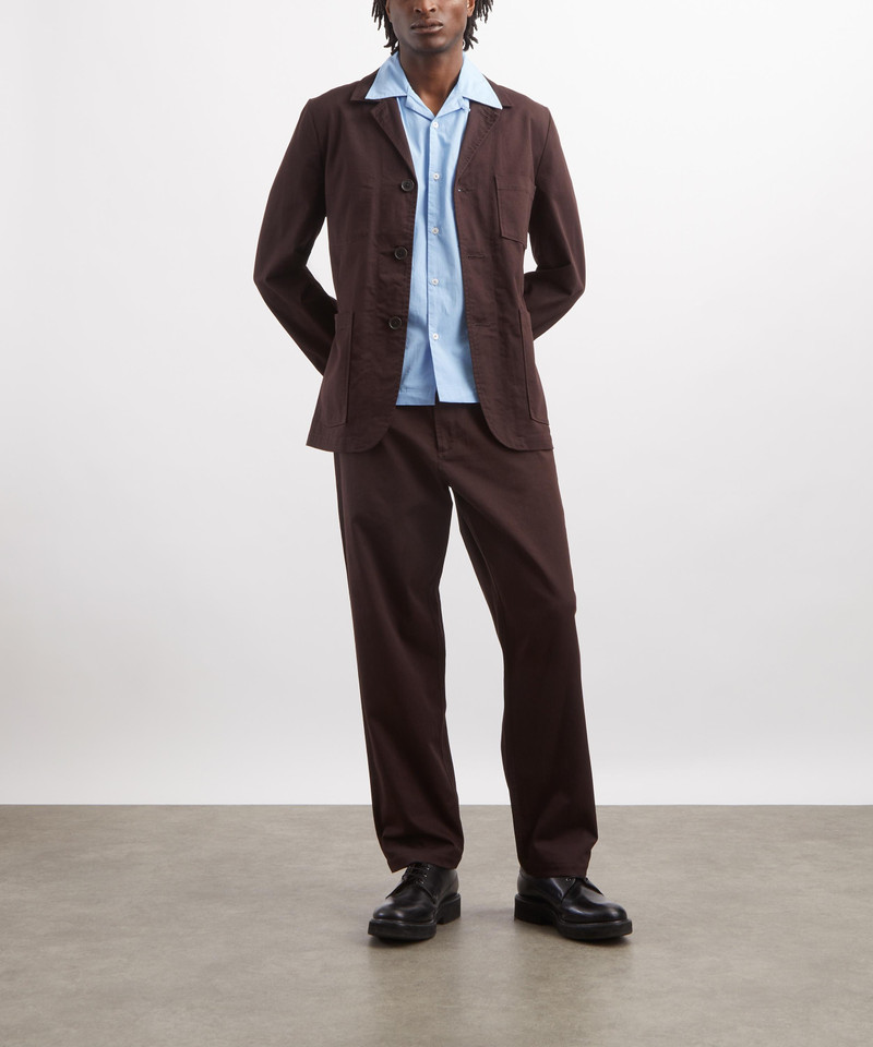 Brown Twill Drizzy Trousers 2