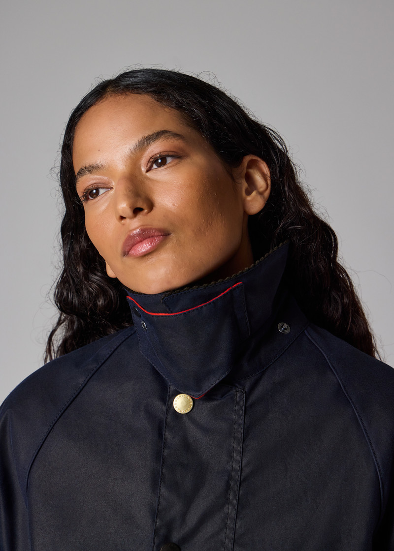 Paul Smith loves Barbour - Night Sky Oversized Bedale Wax Jacket 9