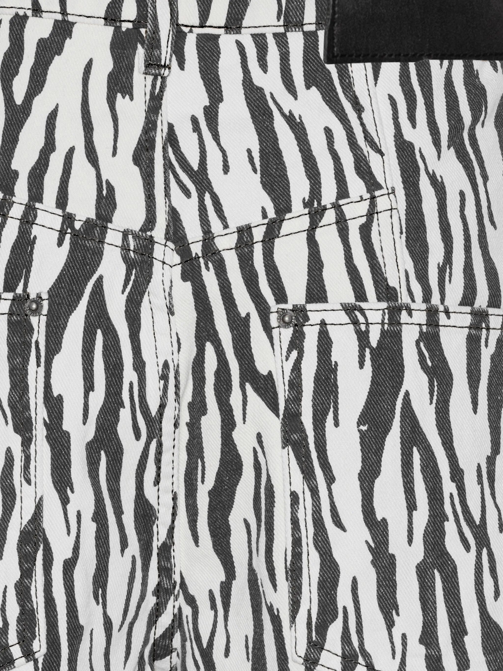 Rotate Zebra-print Twill Pants - 5