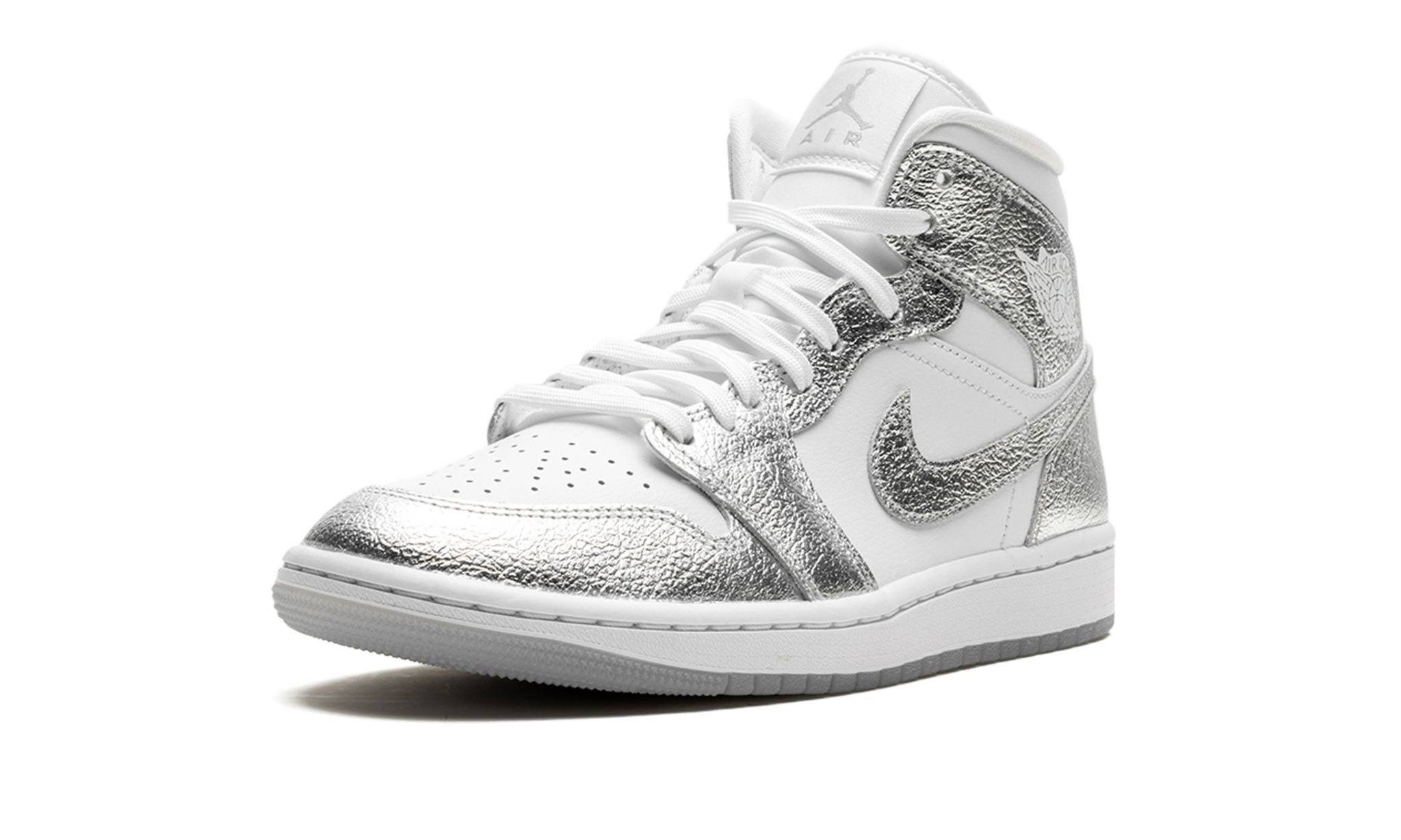 Air Jordan 1 Mid SE WMNS "Metallic Silver" - 4