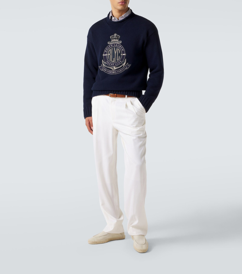 Ralph Lauren Embroidered cotton sweater outlook