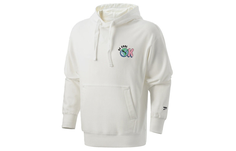 PUMA Downtown Graphic Hoodies 'White Blue Red' 531429-02 - 1