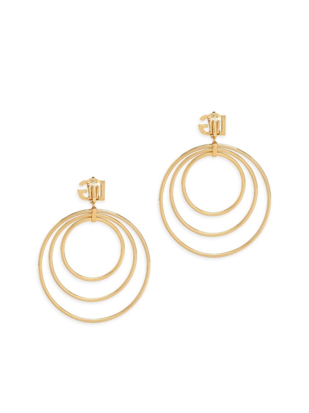 DG logo-charm multi-hoop earrings - 2