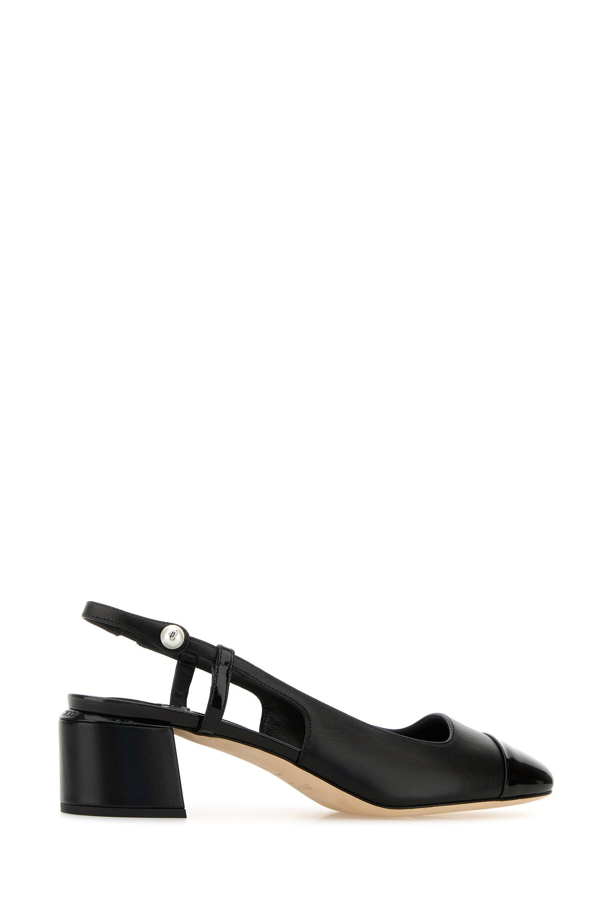 Black nappa leather Elisa pumps - 3