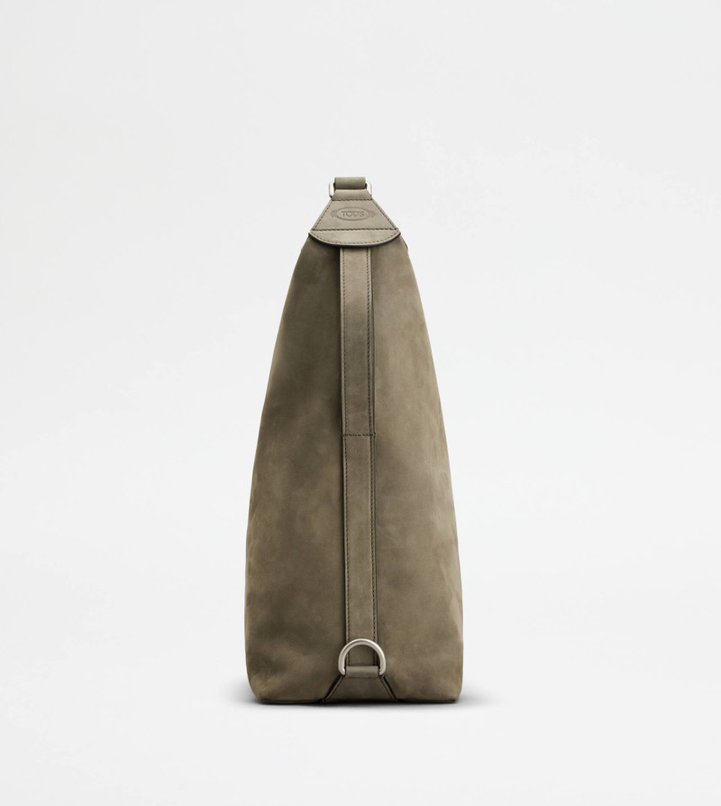 TOD’S MEDA BAG IN NUBUCK SMALL - GREY 2