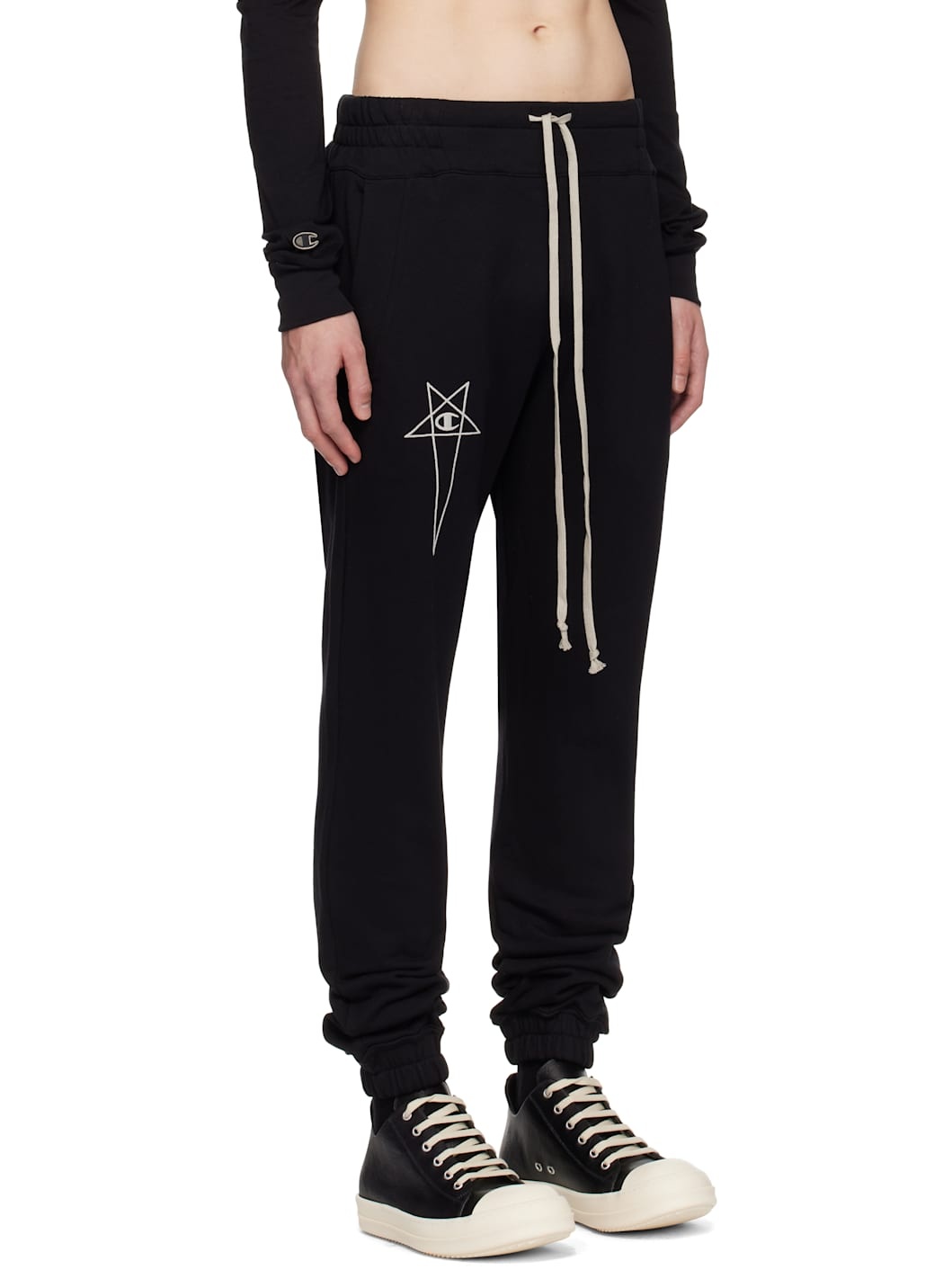 Black Champion Edition Joggers Sweatpants - 2