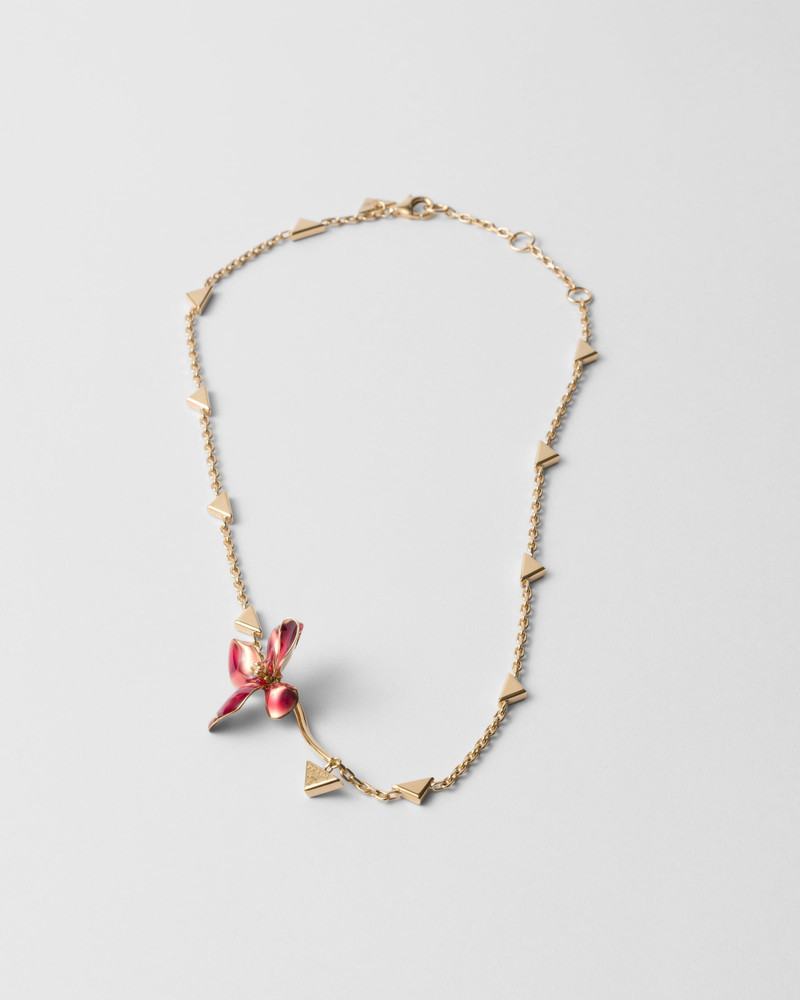 Enameled metal necklace 1