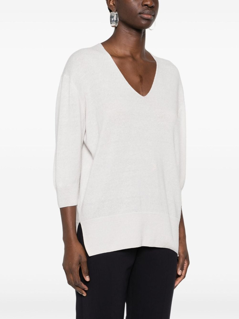 knitted V-Neck top 3