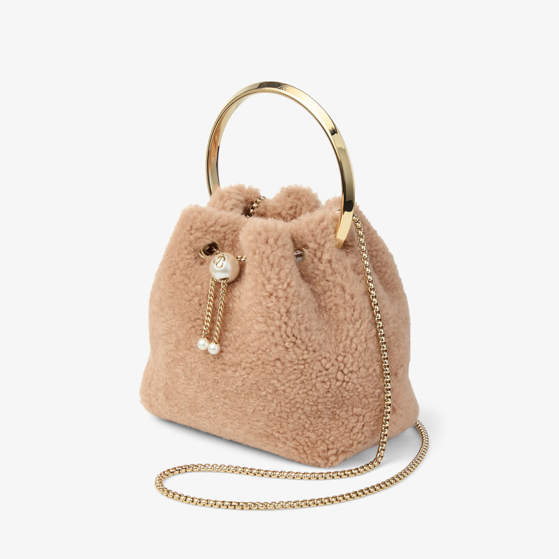 JIMMY CHOO Bon Bon
Toffee Bucket Bag with Metal Handle outlook