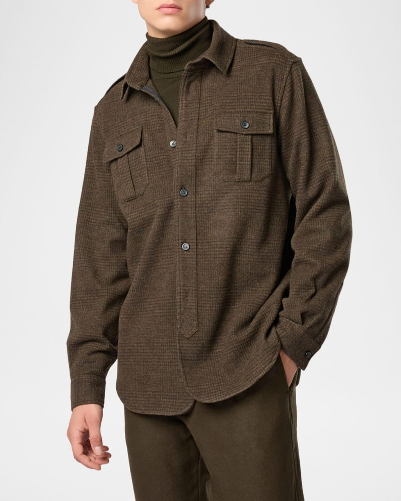 Men's Felpa Generale Prince of Wales Overshirt 3