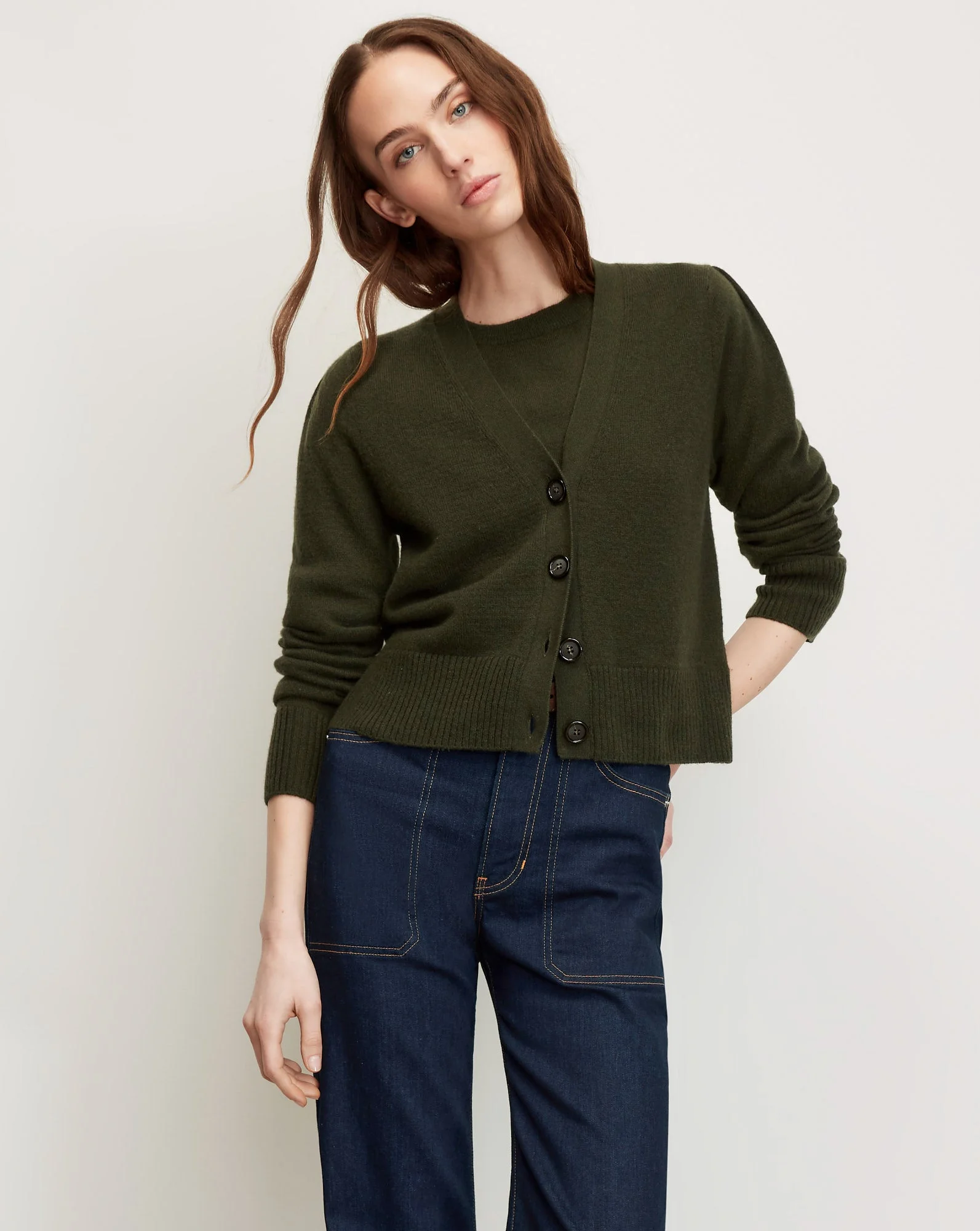 SOLENE CASHMERE CARDIGAN - 1