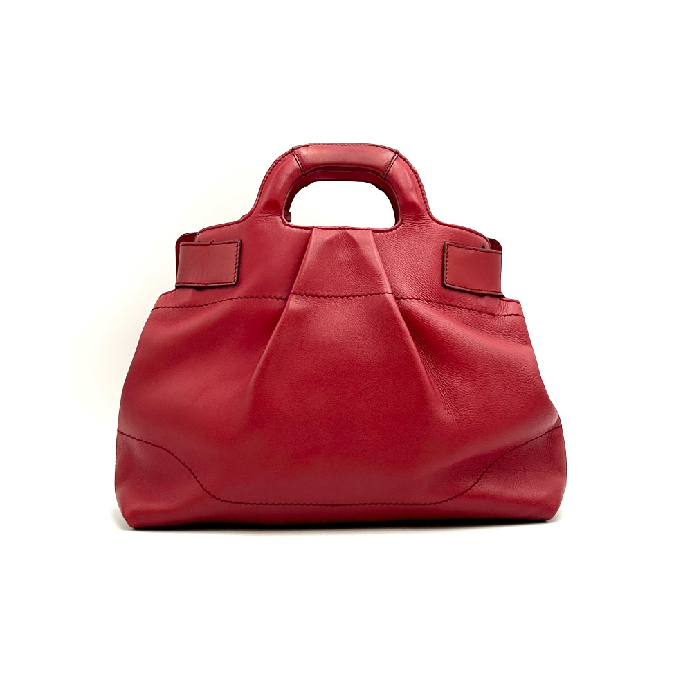Ferragamo Red Gancini Tote Bag - 3