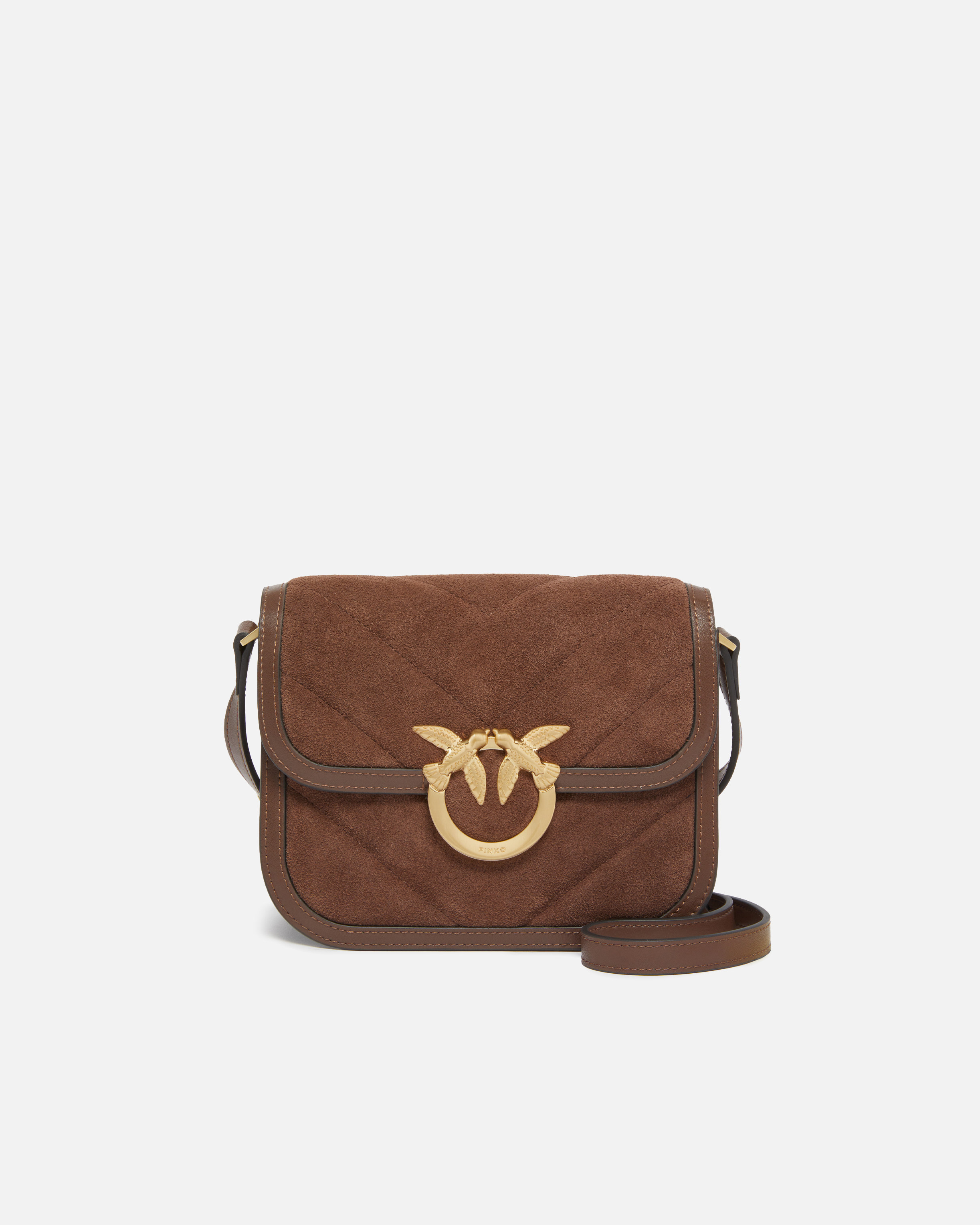 SUEDE MINI LOVE BAG BOX SHOULDER BAG - 1
