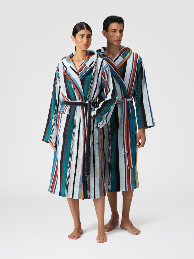 Missoni Wooden terry cotton bathrobe outlook