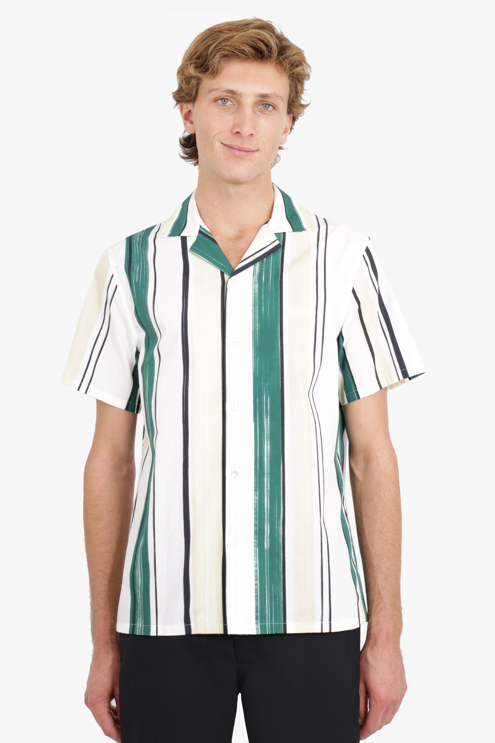 PRINTED BOWLING SHIRT | BOTTLE - 3