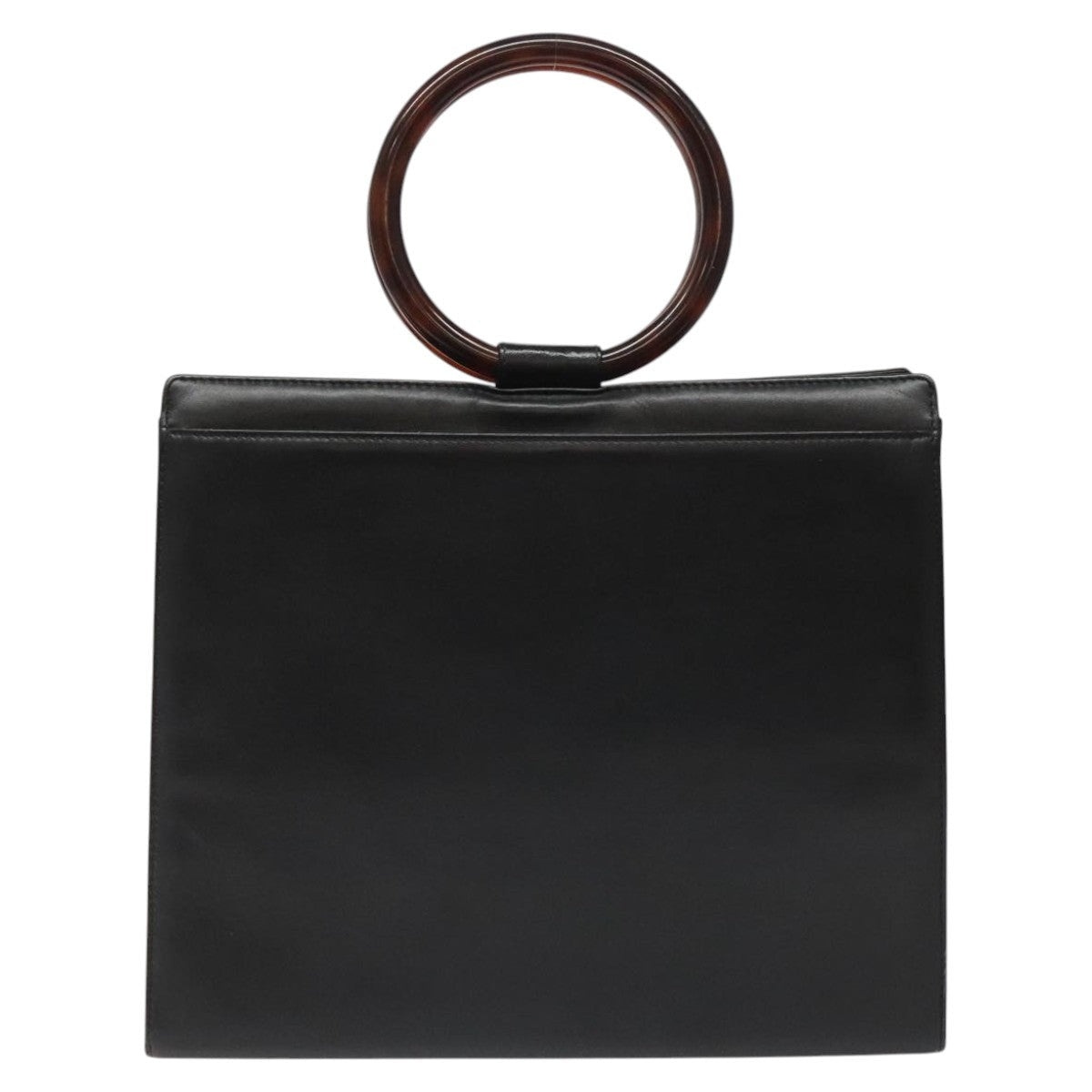 CHANEL Hand Bag Leather Black CC - 3