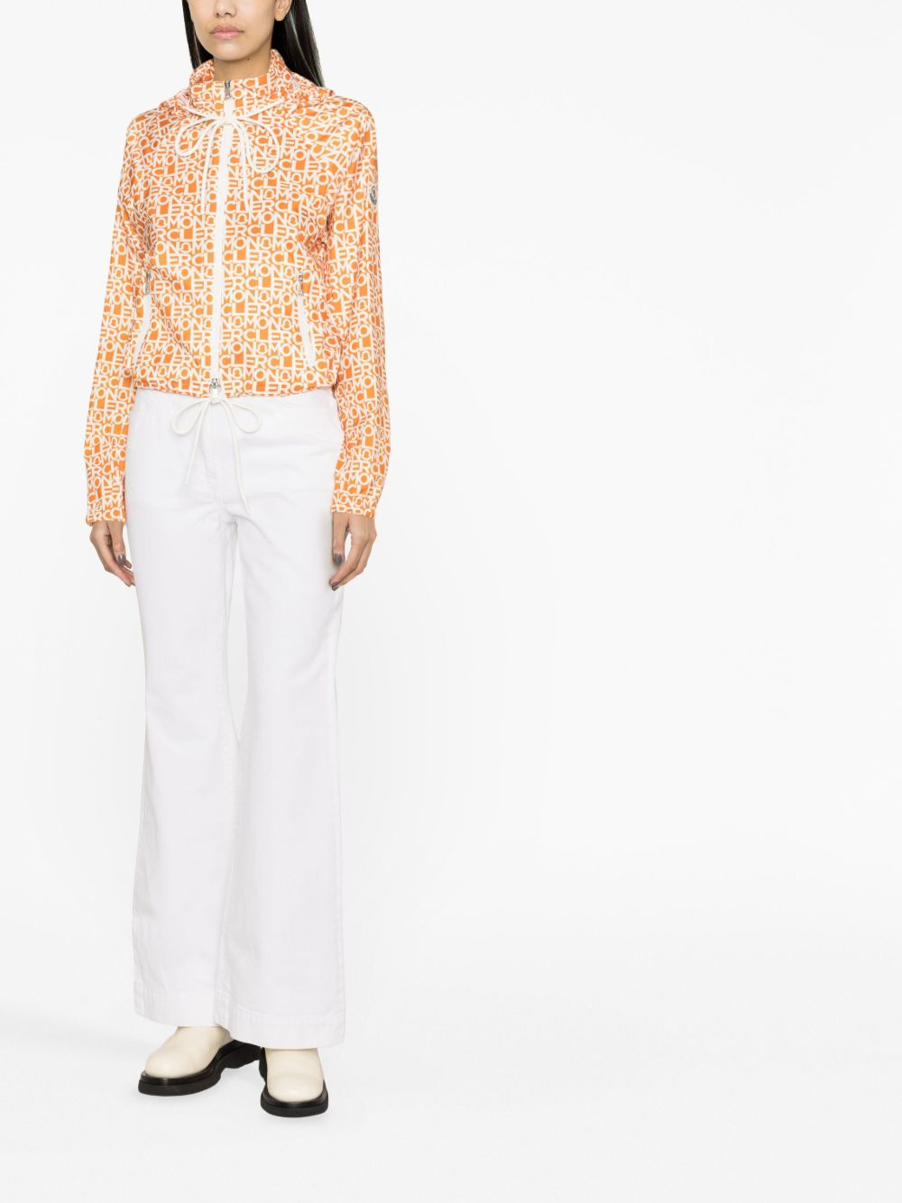 Alose logo-print jacket - 2