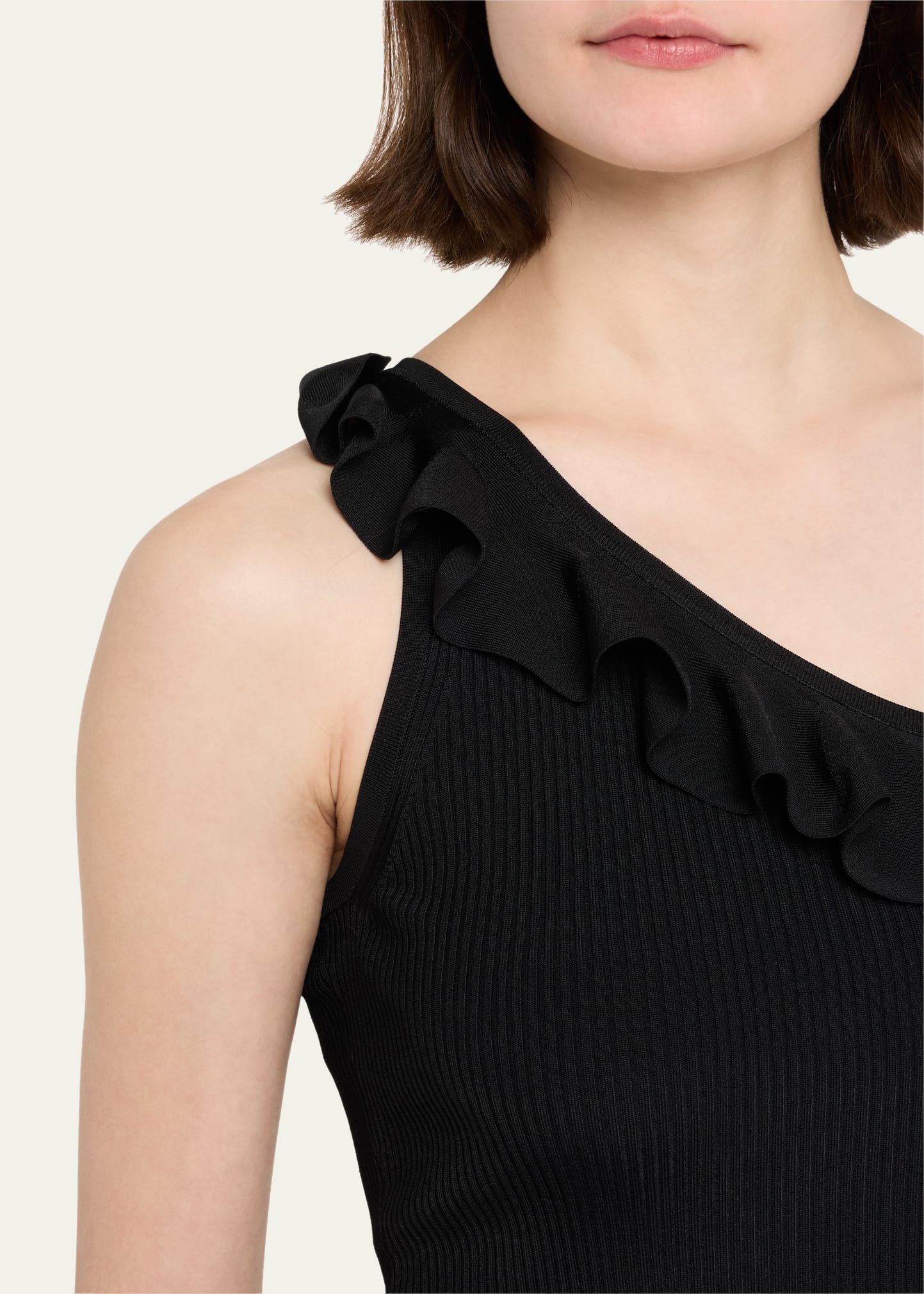 Rhiannon Frill Asymmetric Tank Top - 5