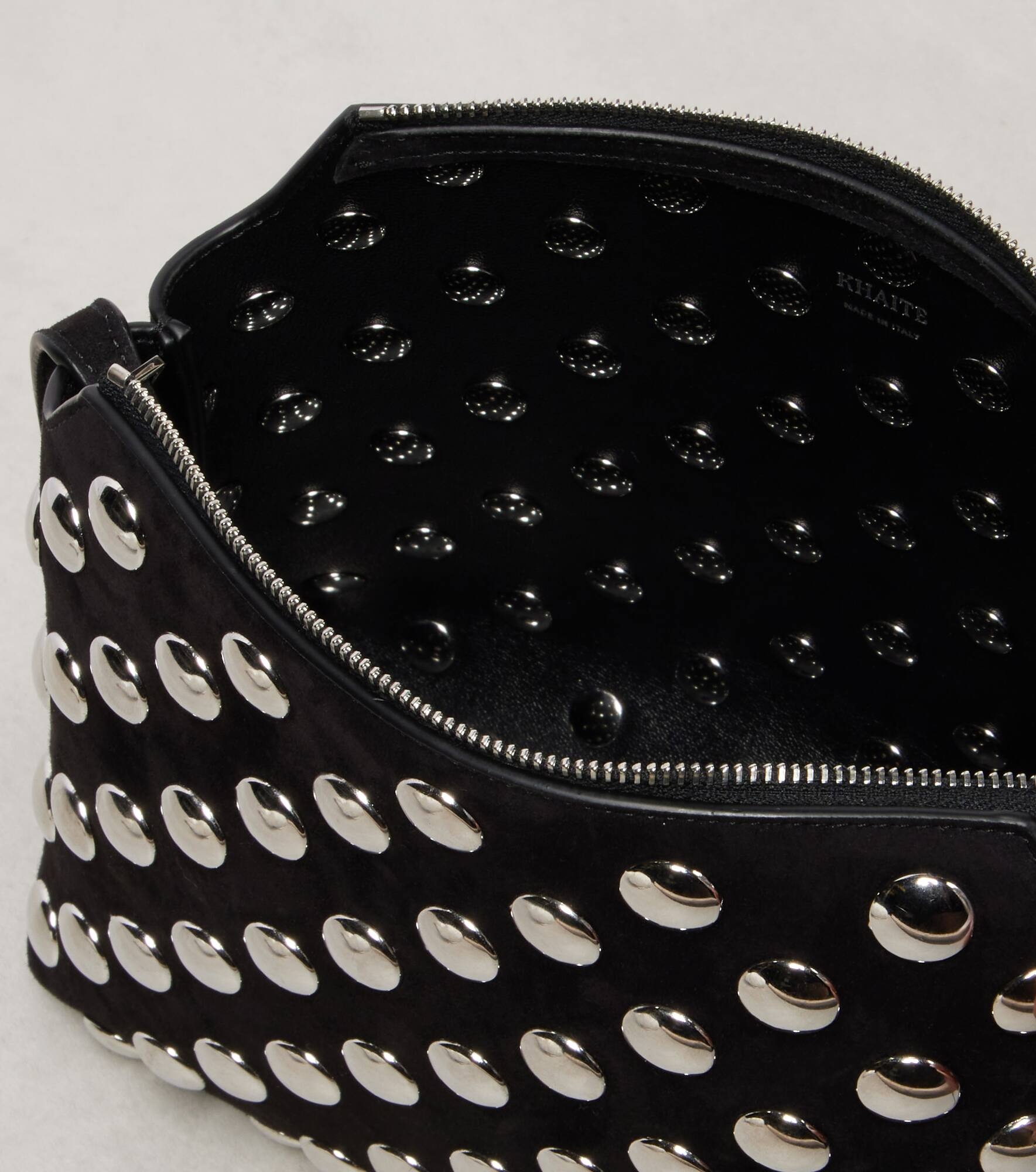 Lina Medium studded suede crossbody bag - 3