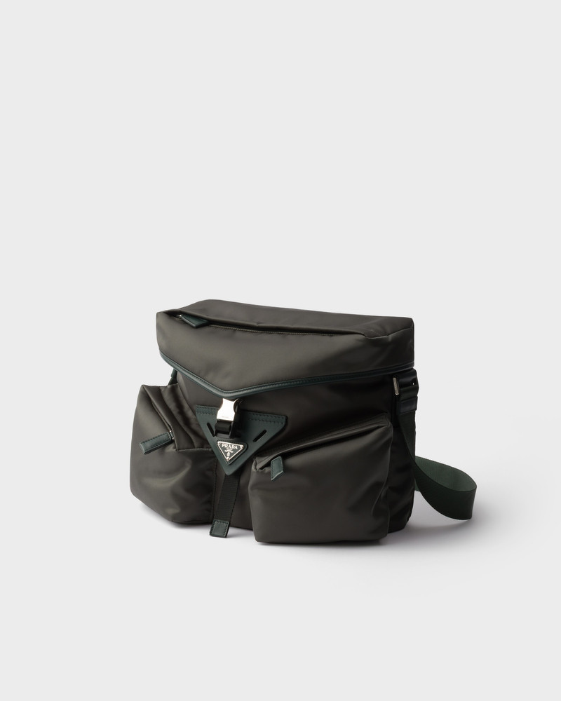 Prada Re-Nylon and leather shoulder bag outlook