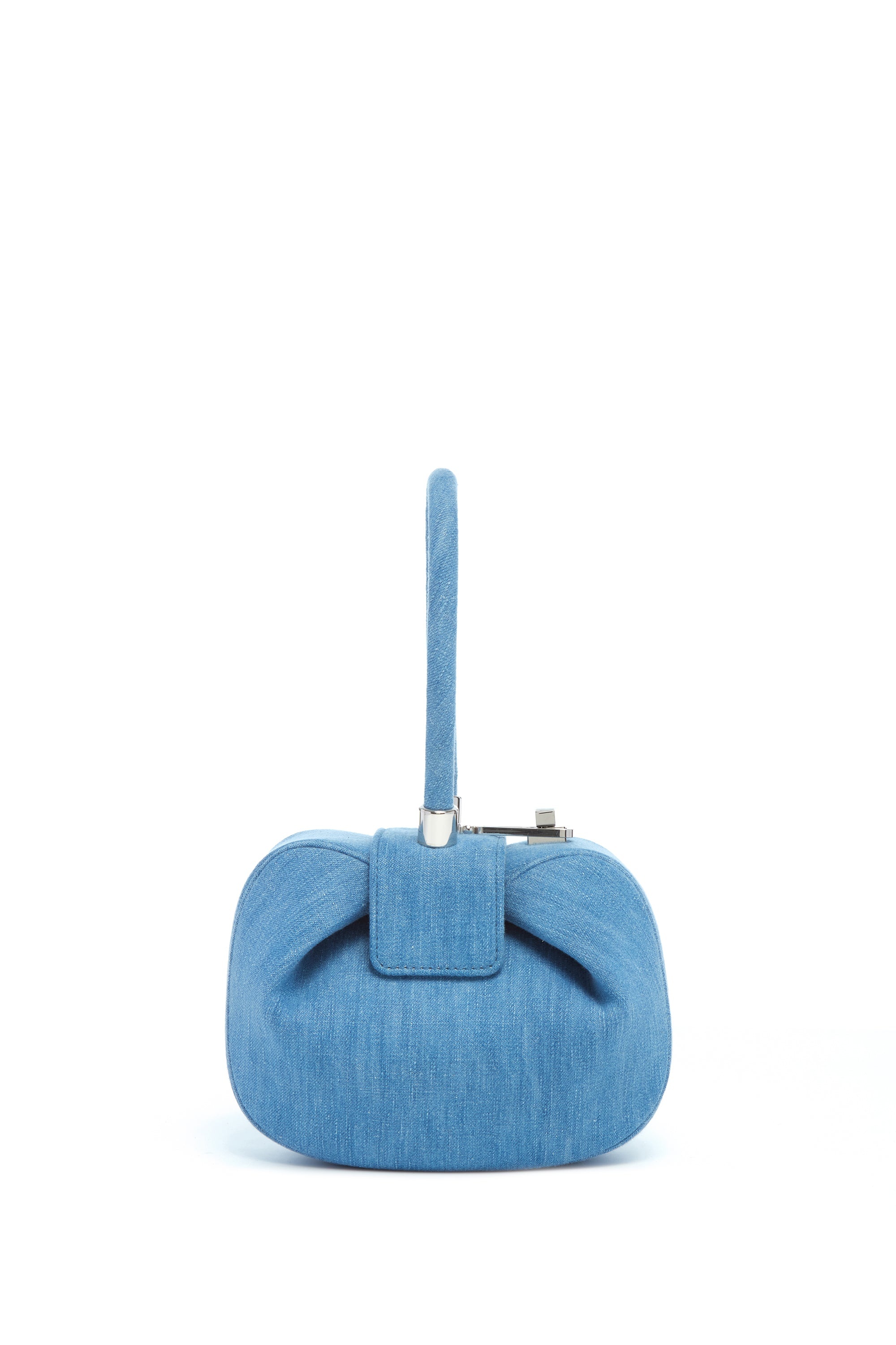 Demi Bag in Light Blue Recycled Cotton Linen Denim - 2