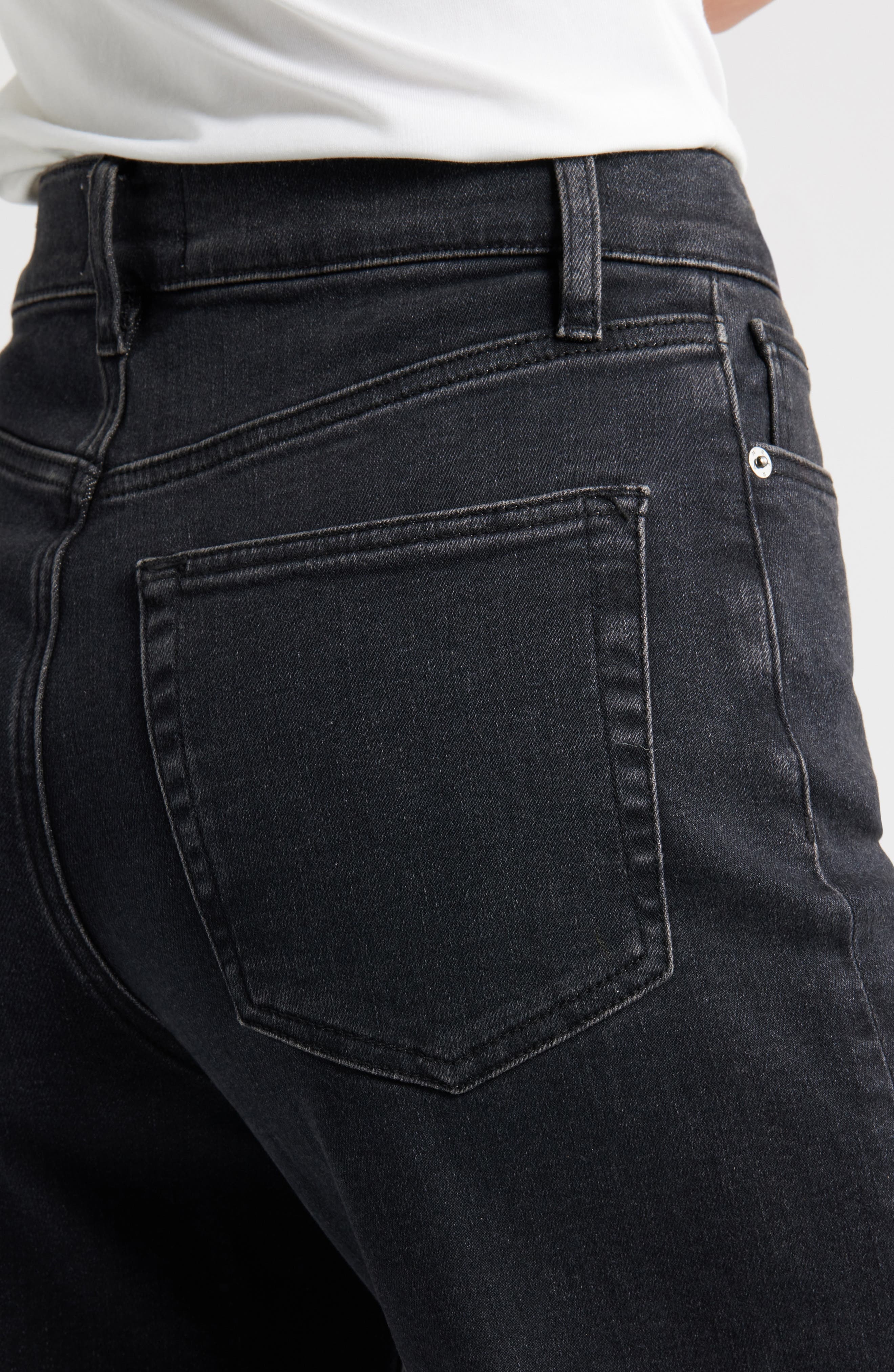 FRAME Le Slim Palazzo High Waist Wide Leg Jeans in Destroyer at Nordstrom - 4