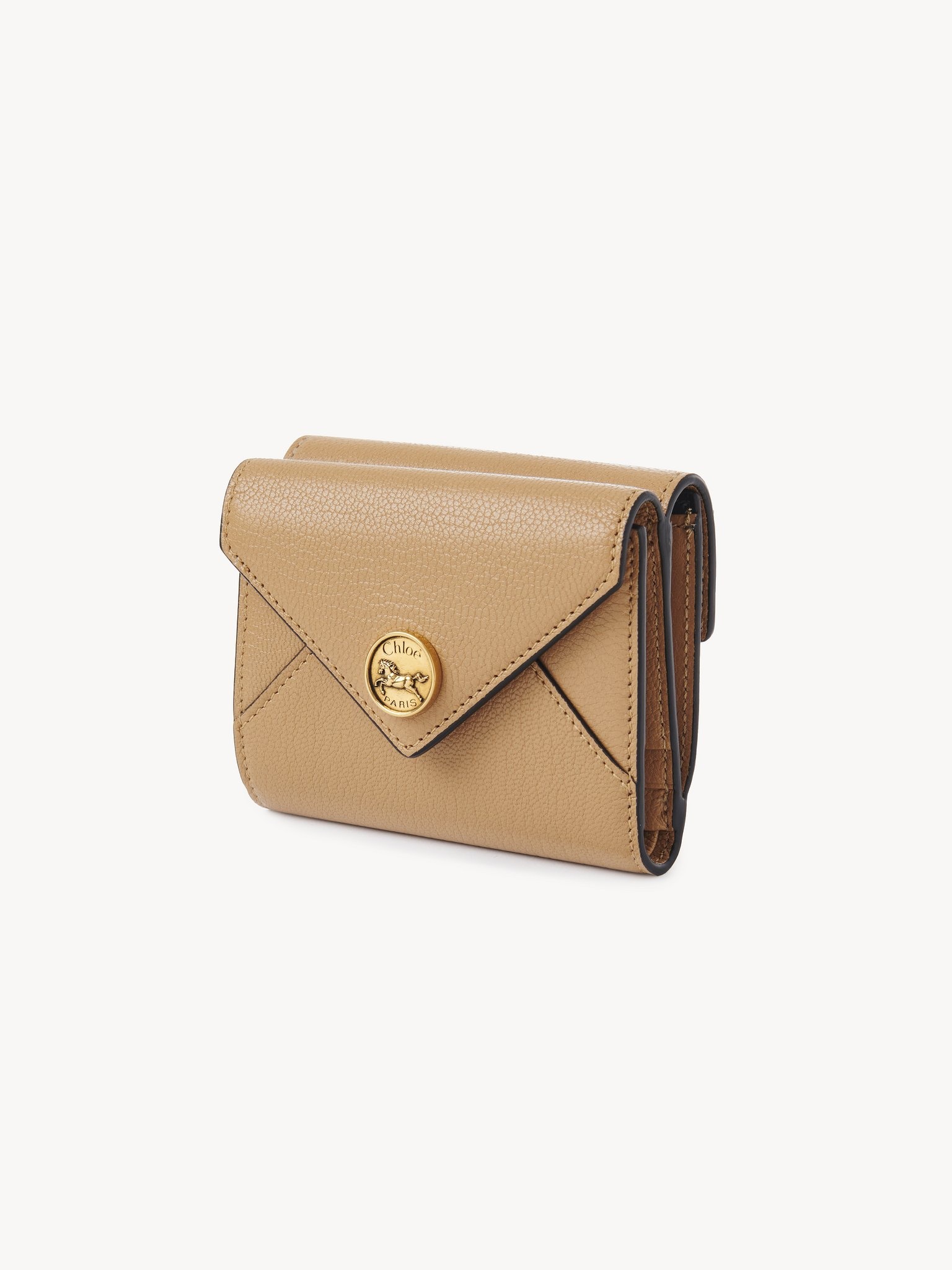 SMALL ENVELOPE TRI-FOLD IN GRAINED LEATHER - 2