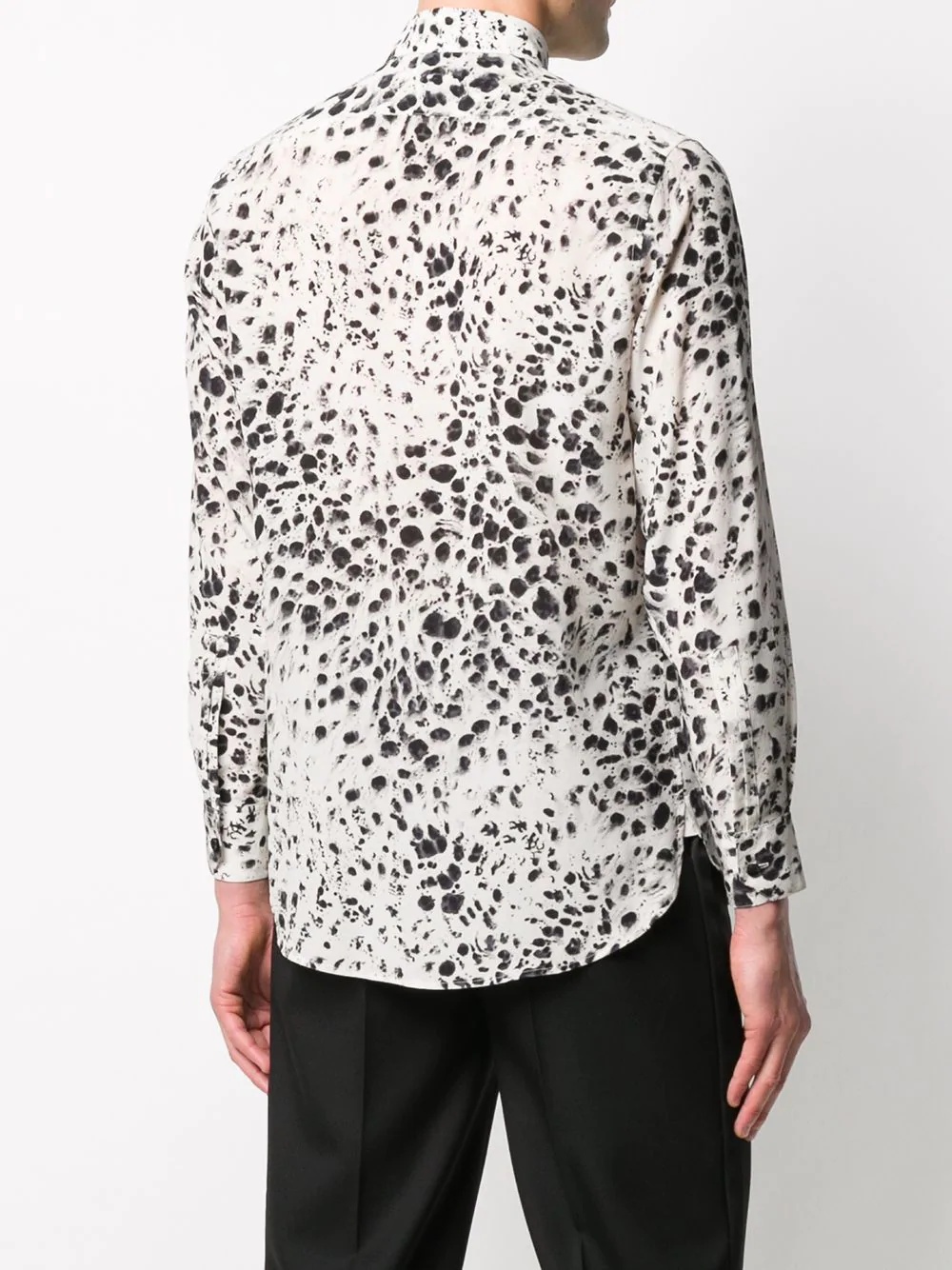 snow-leopard print shirt - 4