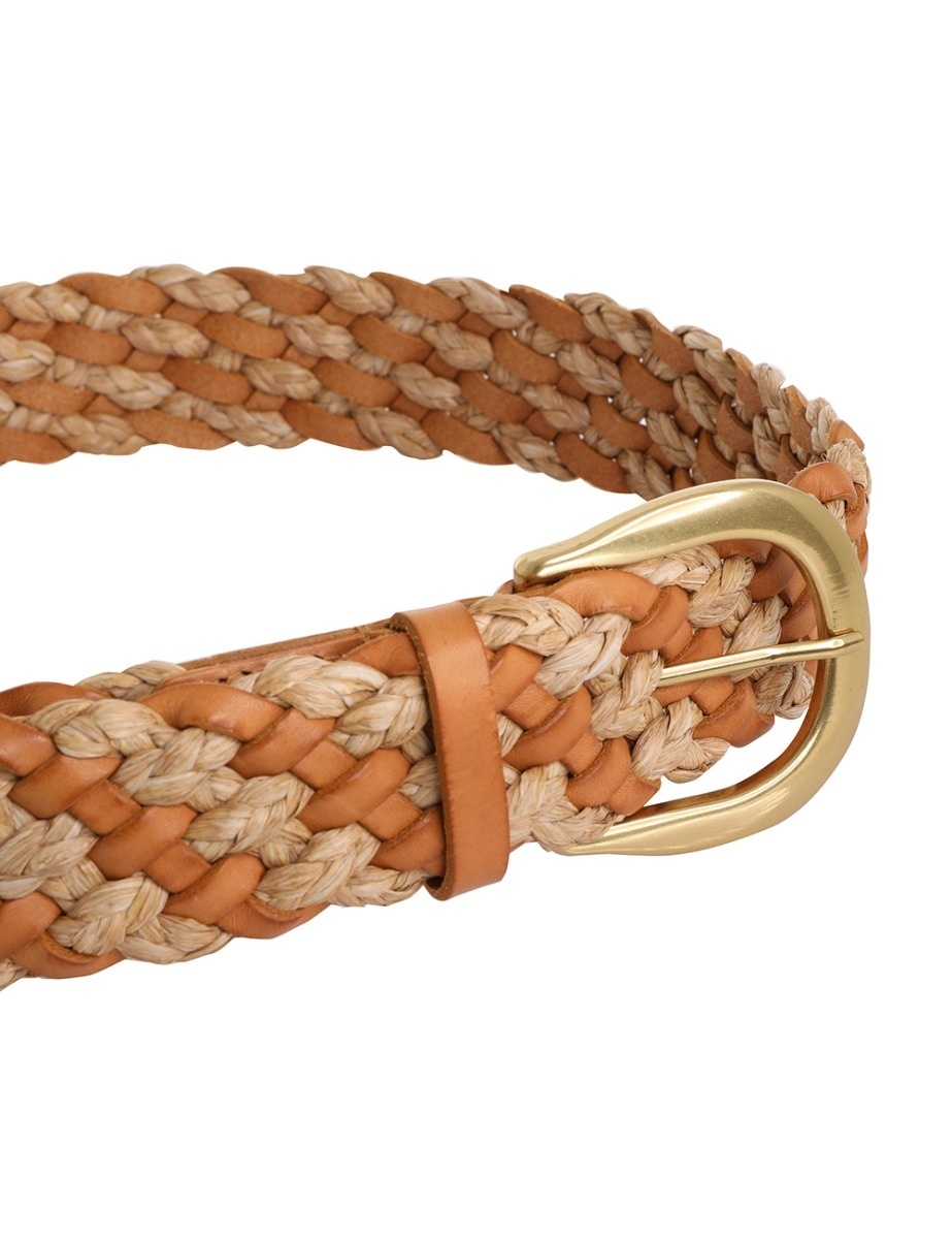 WIDE WOVEN BRAID BELT - 3