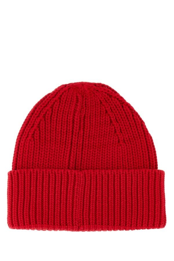 GOLDEN GOOSE DELUXE BRAND Red Wool Damian Beanie Hat - 2