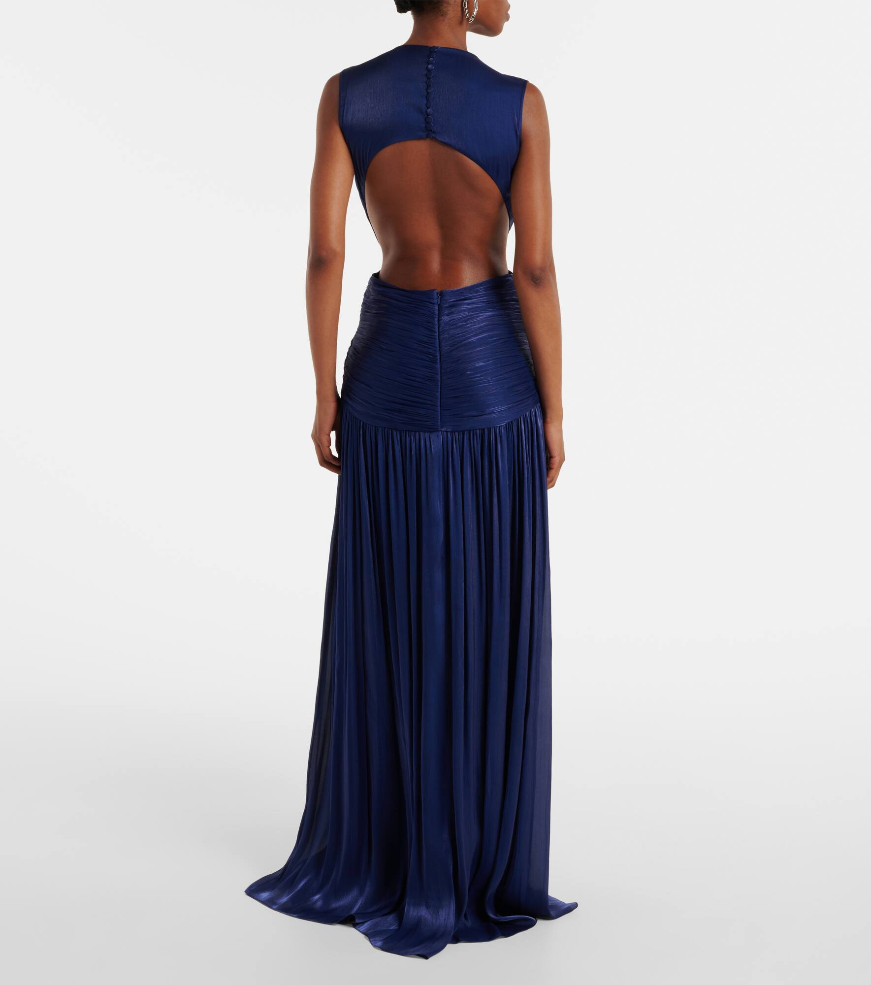 Silia ruched georgette gown - 3