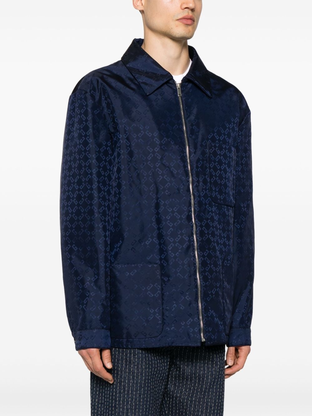 monogram 72 jacquard overshirt - 3