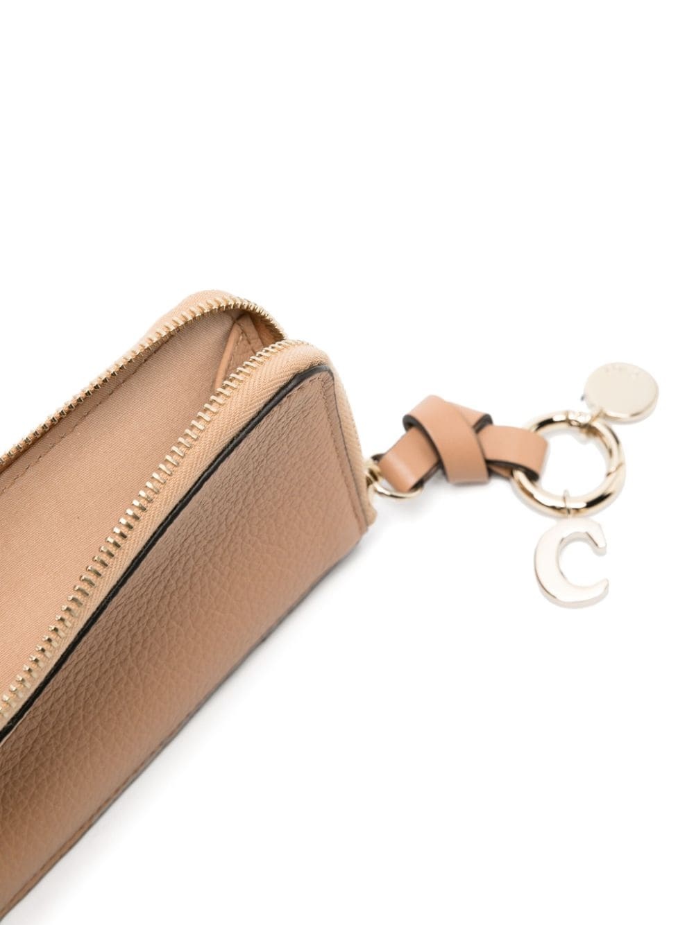 logo-charm leather cardholder - 3