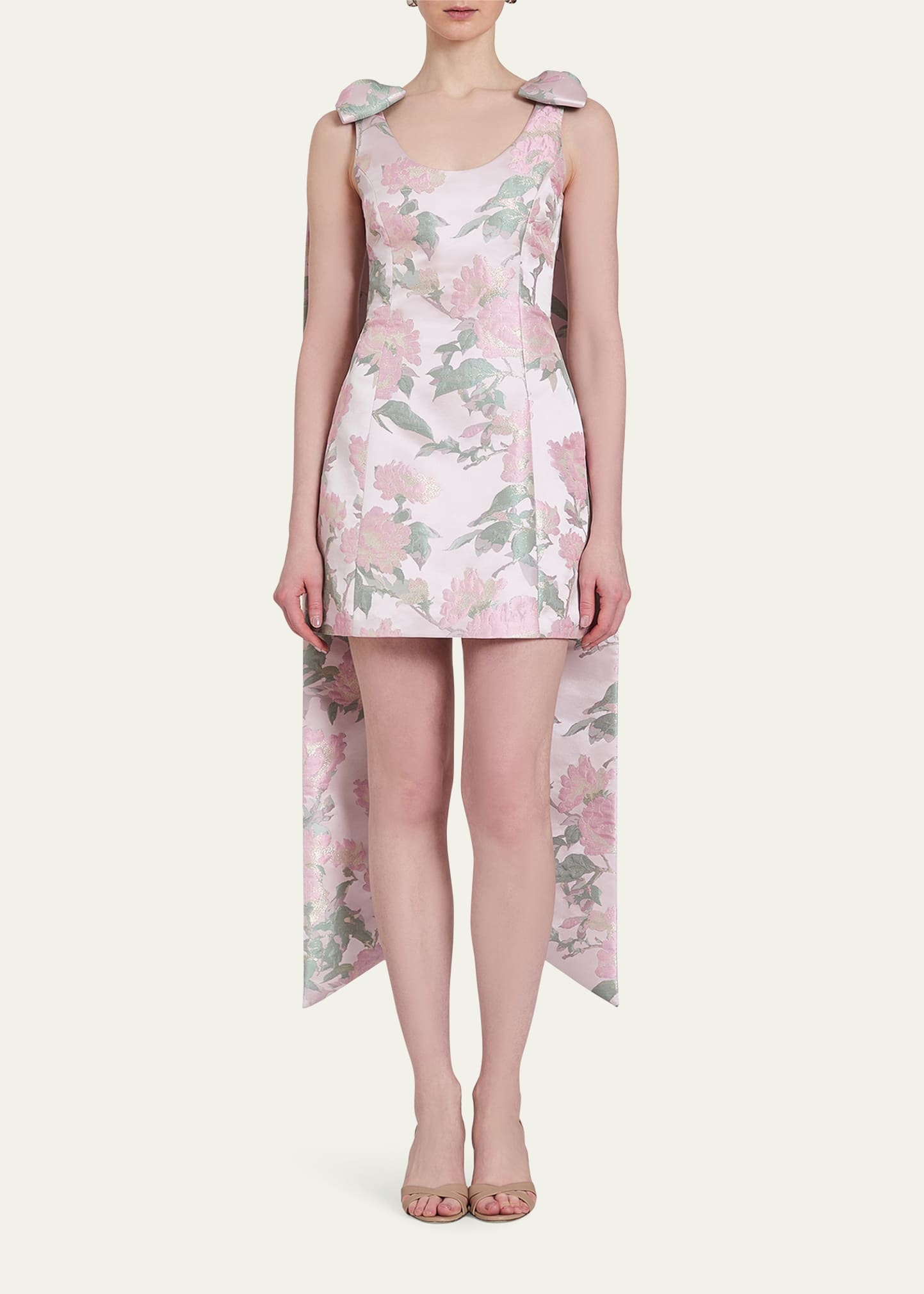 Gita Floral Brocade Mini Dress - 2