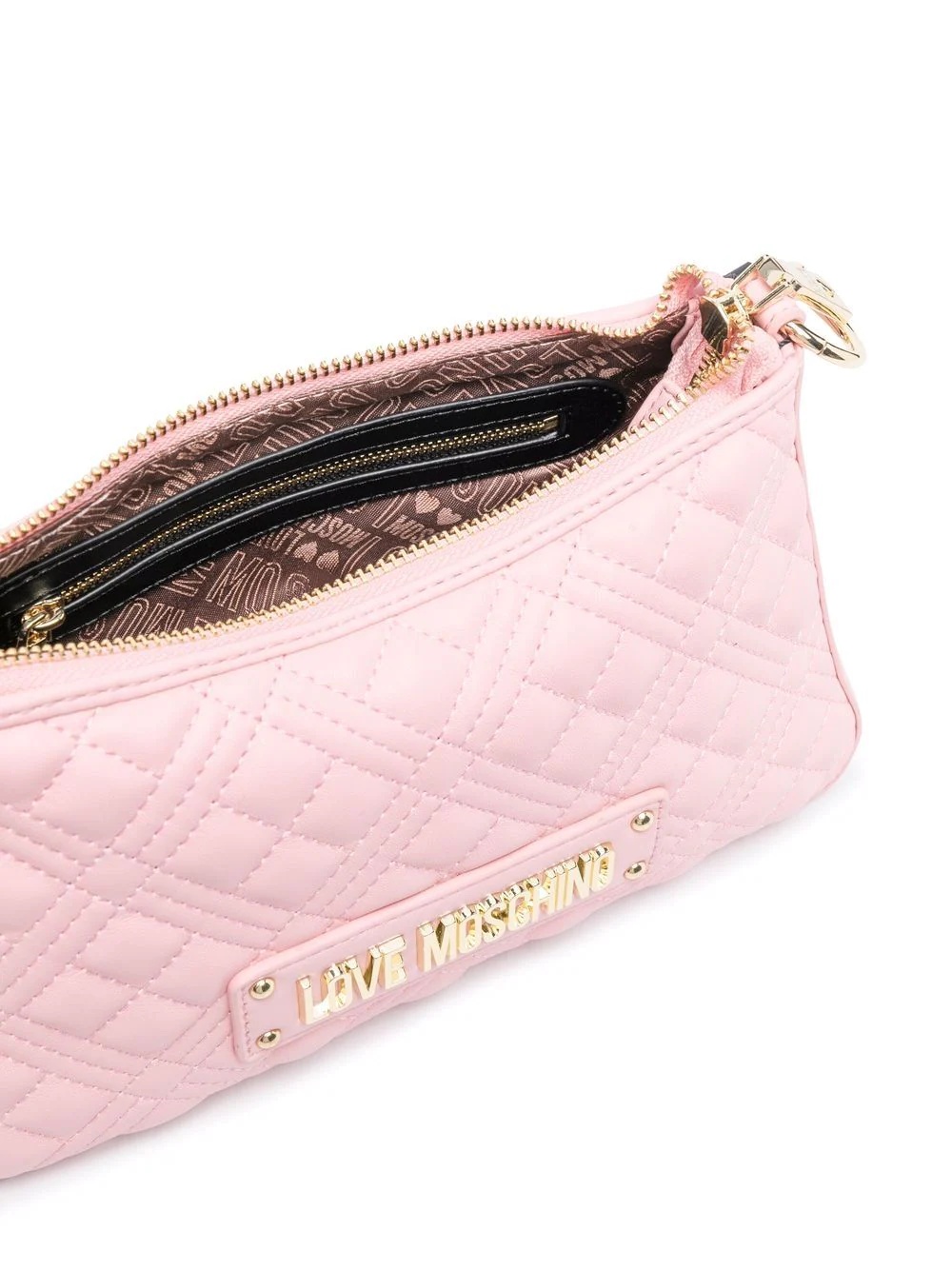 quilted logo plaque crossbody bag - 6