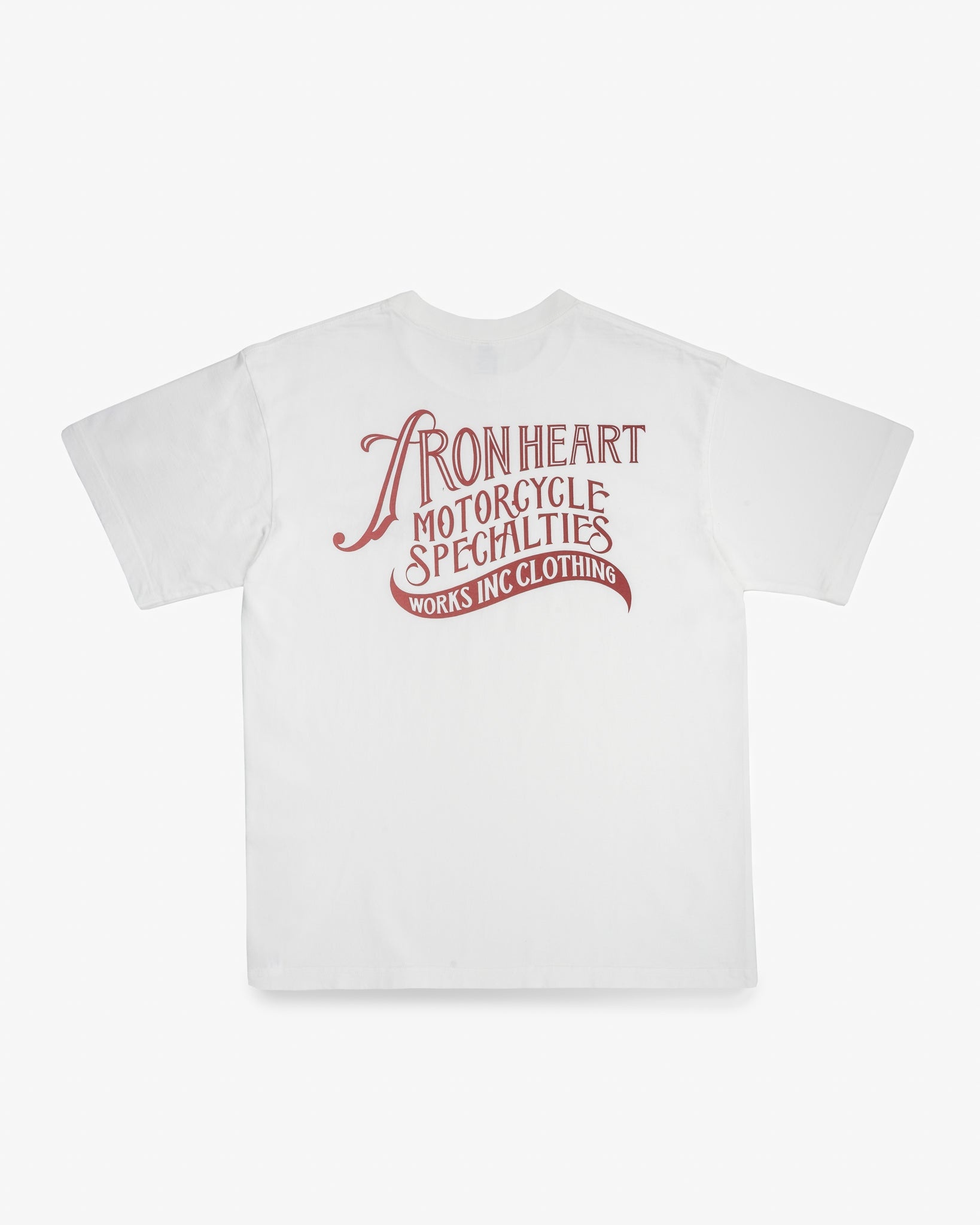 7.5OZ PRINTED LOOPWHEEL CREW NECK T-SHIRT - WHITE - 5