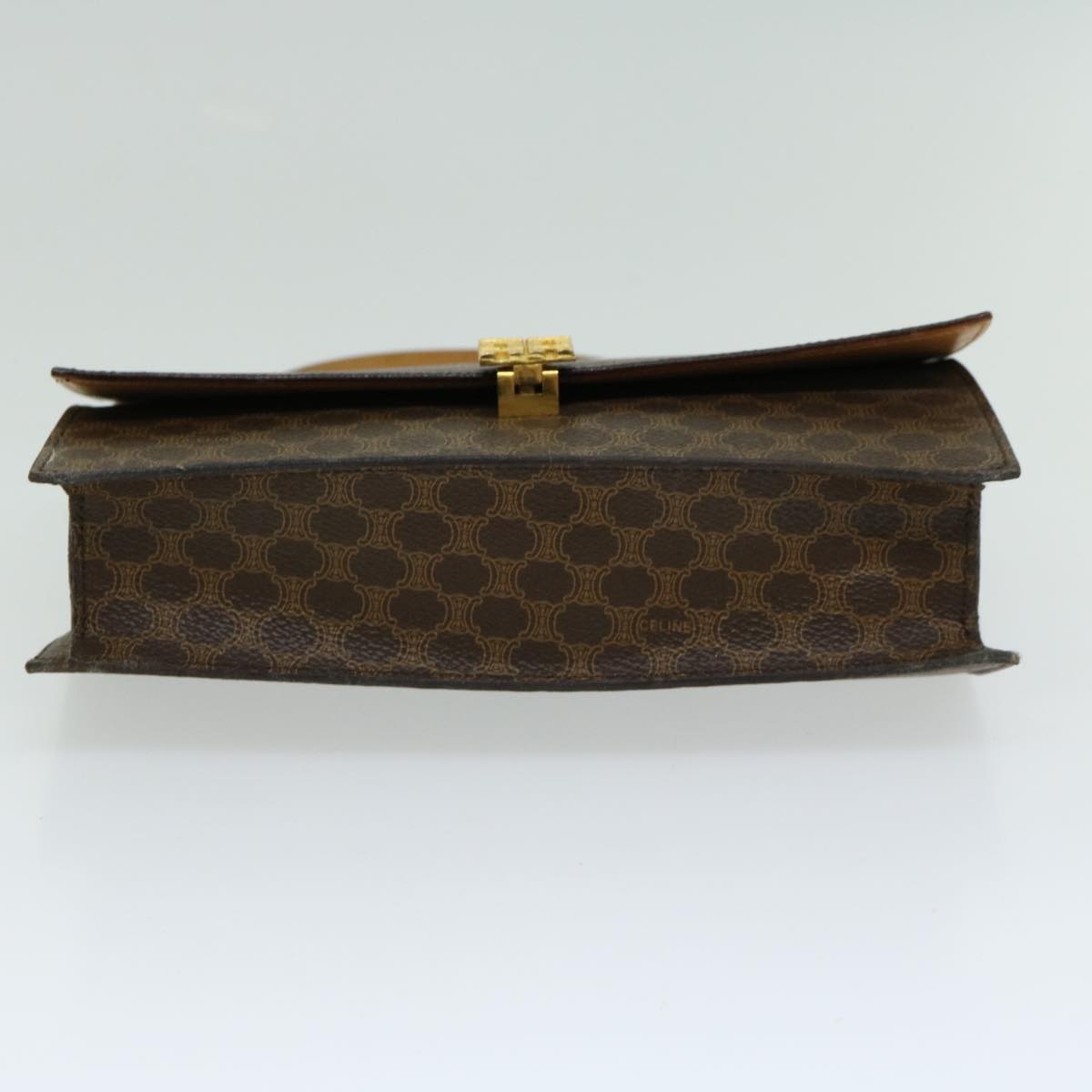 CELINE Macadam Canvas Hand Bag Pvc Brown - 5