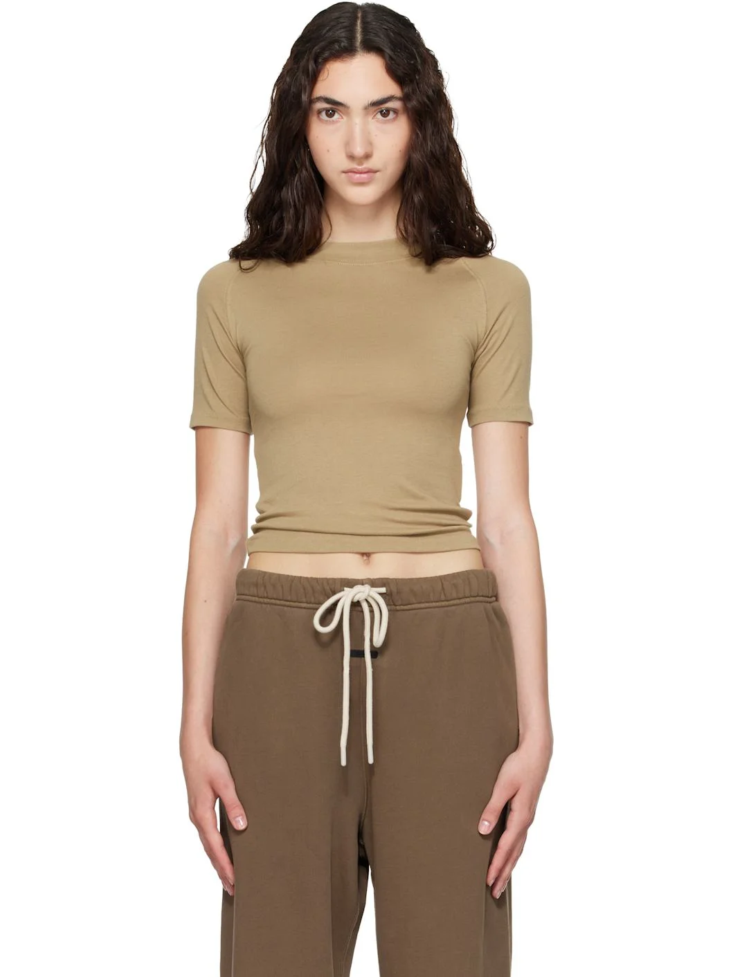 Khaki Shrunken Baseball T-shirt - 1