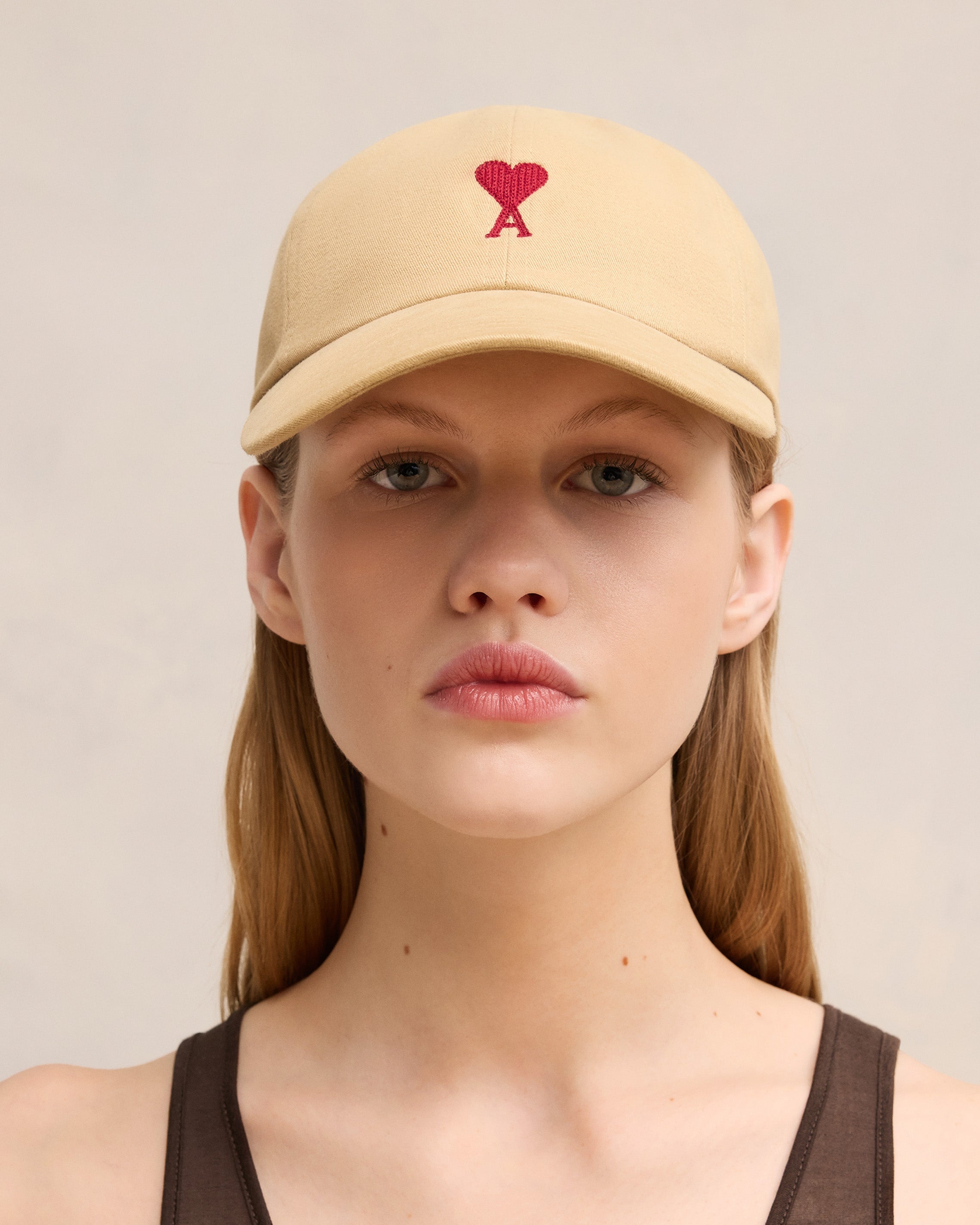 RED AMI DE COEUR EMBROIDERY CAP - 2