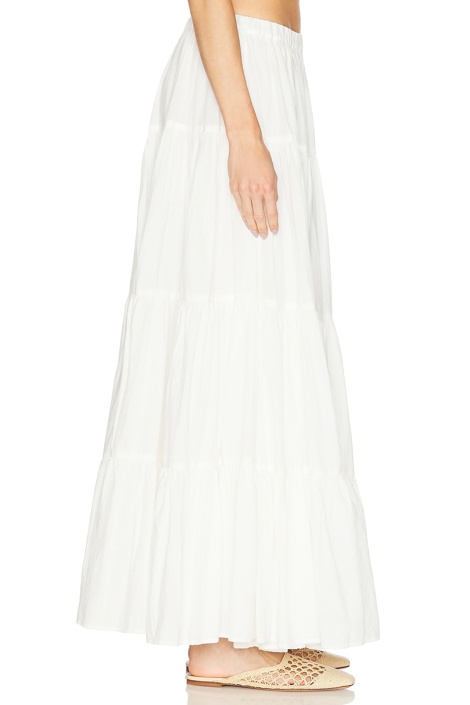 Shirred Ruffle Tiered Skirt - 3