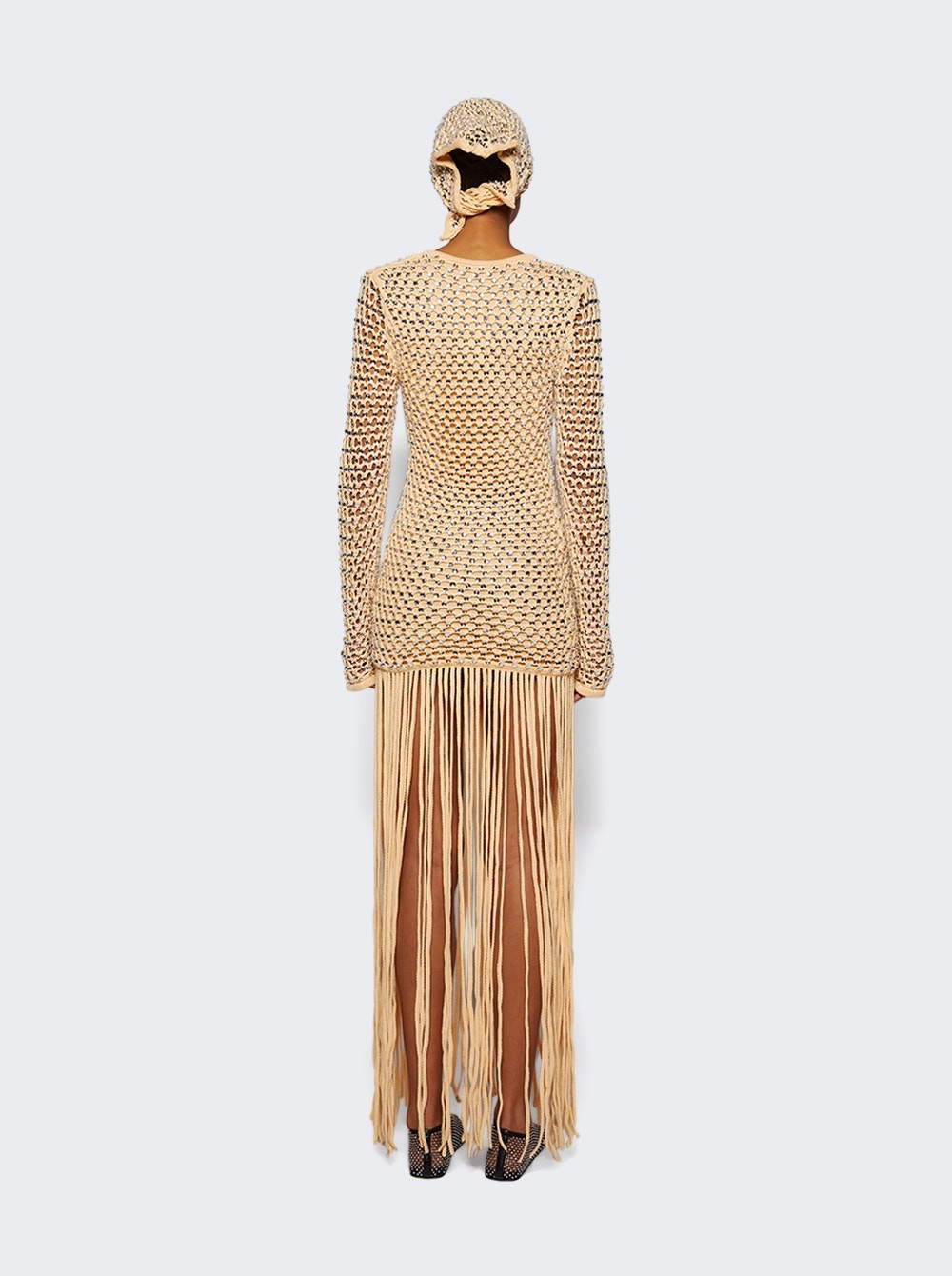 Long Sleeve Gala Gown Sand - 5