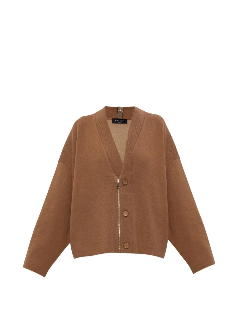 V-neck cardigan - 1