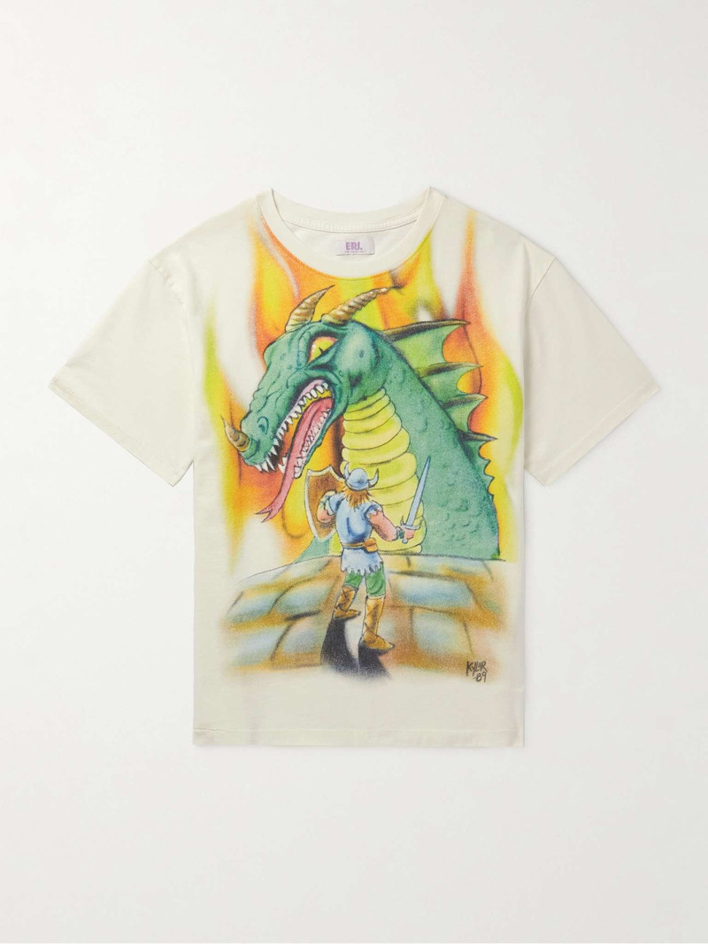 Printed Cotton-Jersey T-Shirt 1