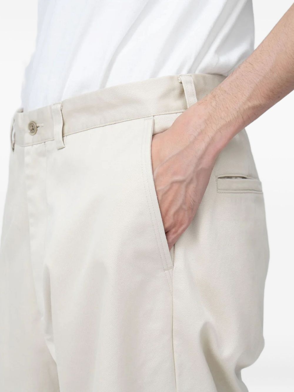 straight-leg chino trousers - 5
