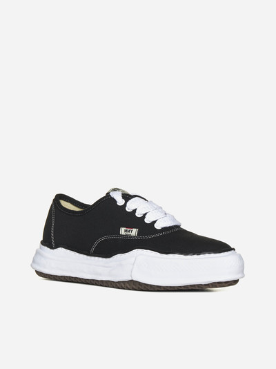 Maison MIHARAYASUHIRO Baker canvas low-top sneakers outlook