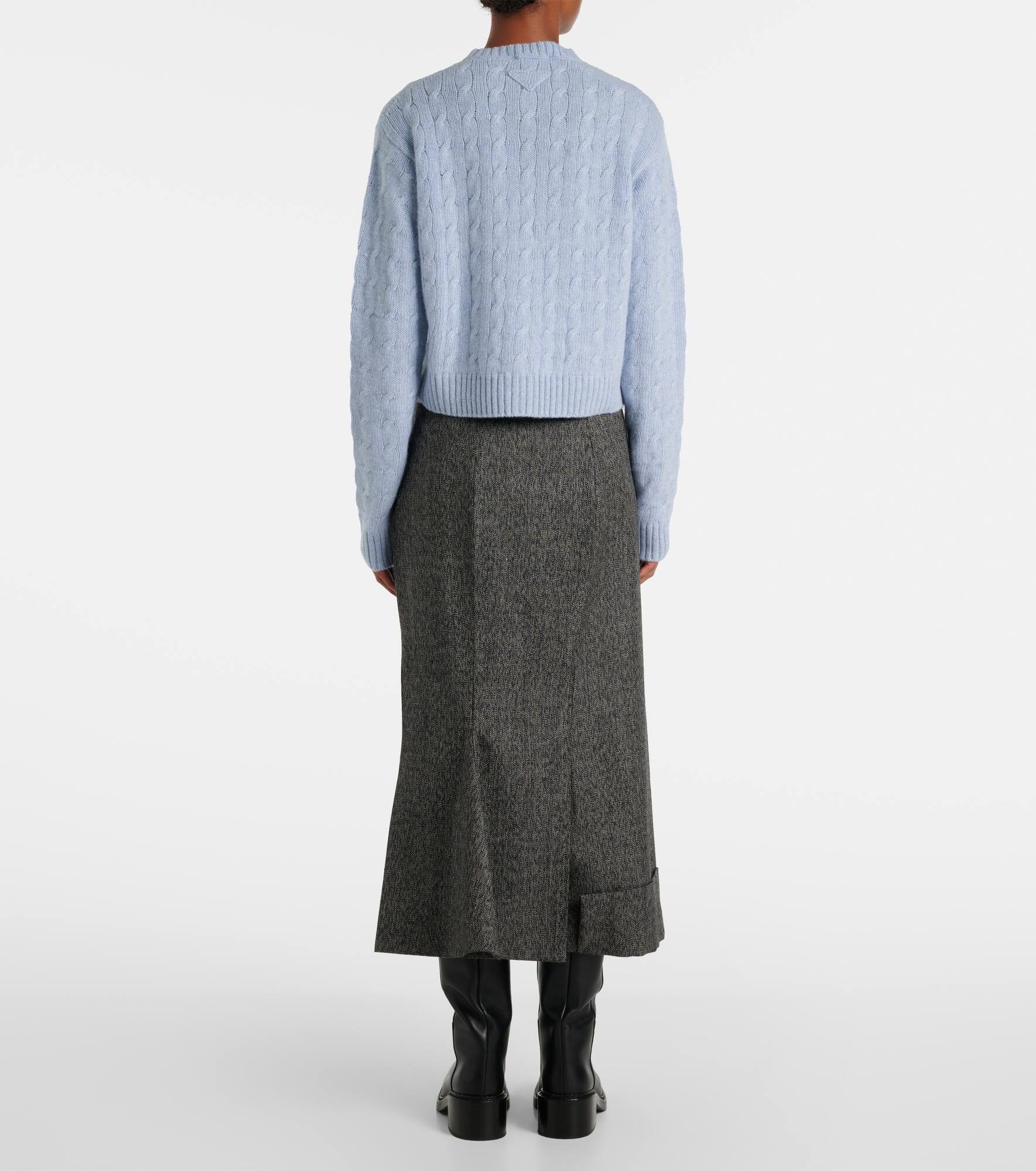 Re-Cashmere cable-knit cardigan - 3