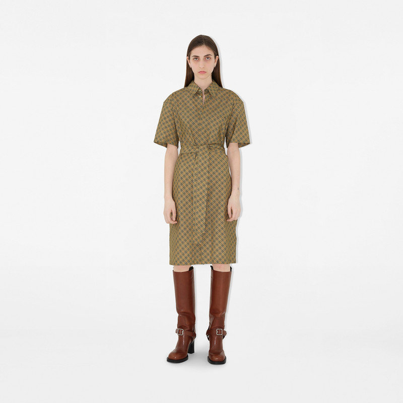 Burberry Check Cotton Shirt Dress outlook
